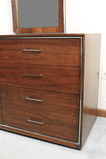 Mid Century Modern Dresser With Mirrors by Lane