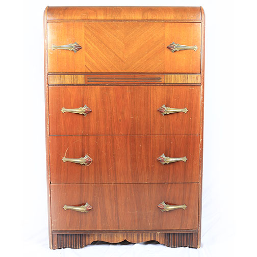Art Deco Waterfall Chest of Drawers