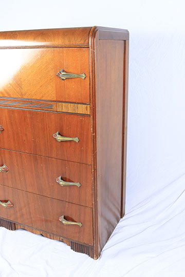 Art Deco Waterfall Chest of Drawers