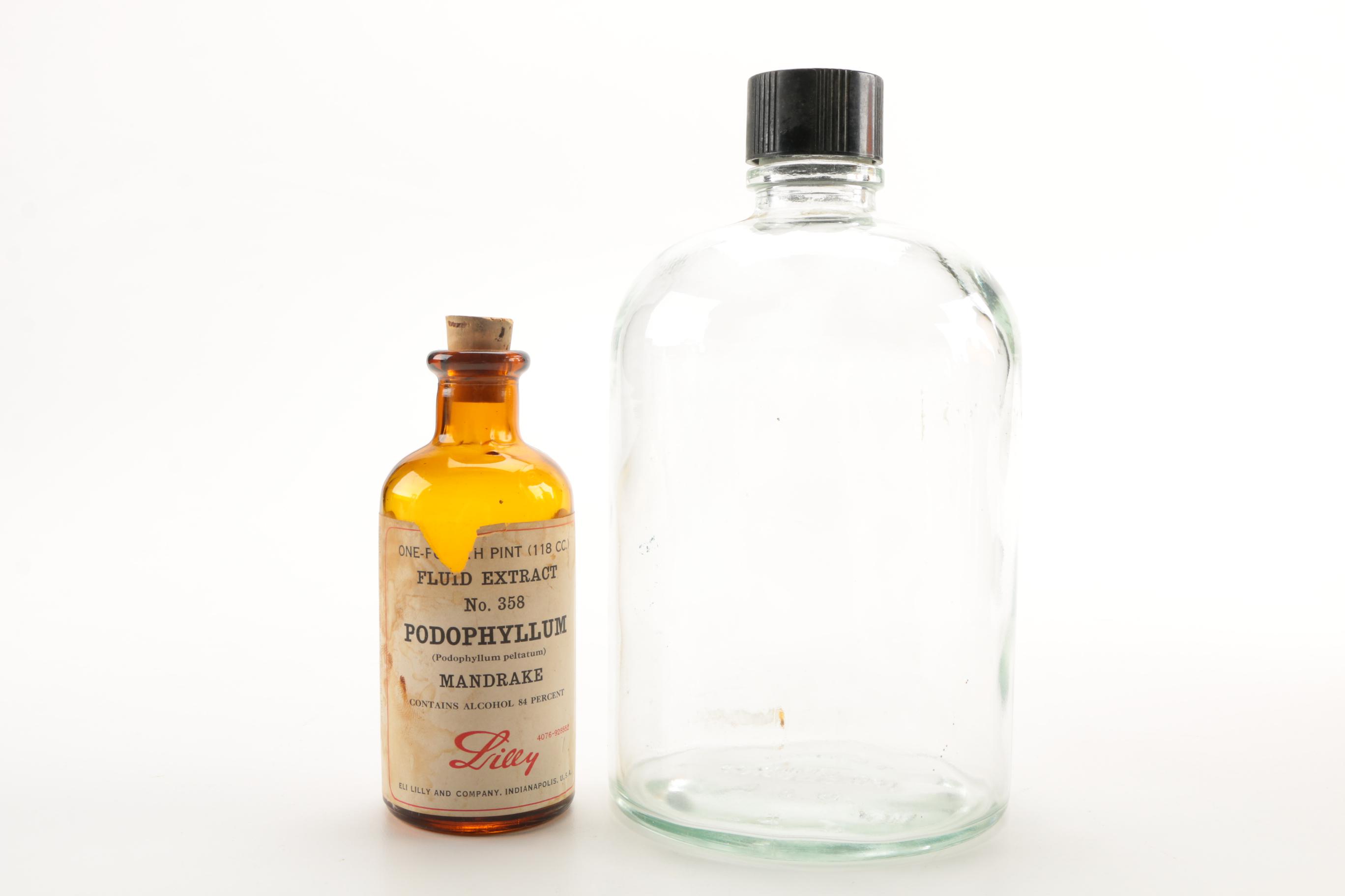 Vintage Glass Medicine Bottles