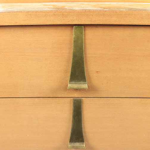 Art Deco Style Curve Front Dresser With Mirror by Sieling Modern