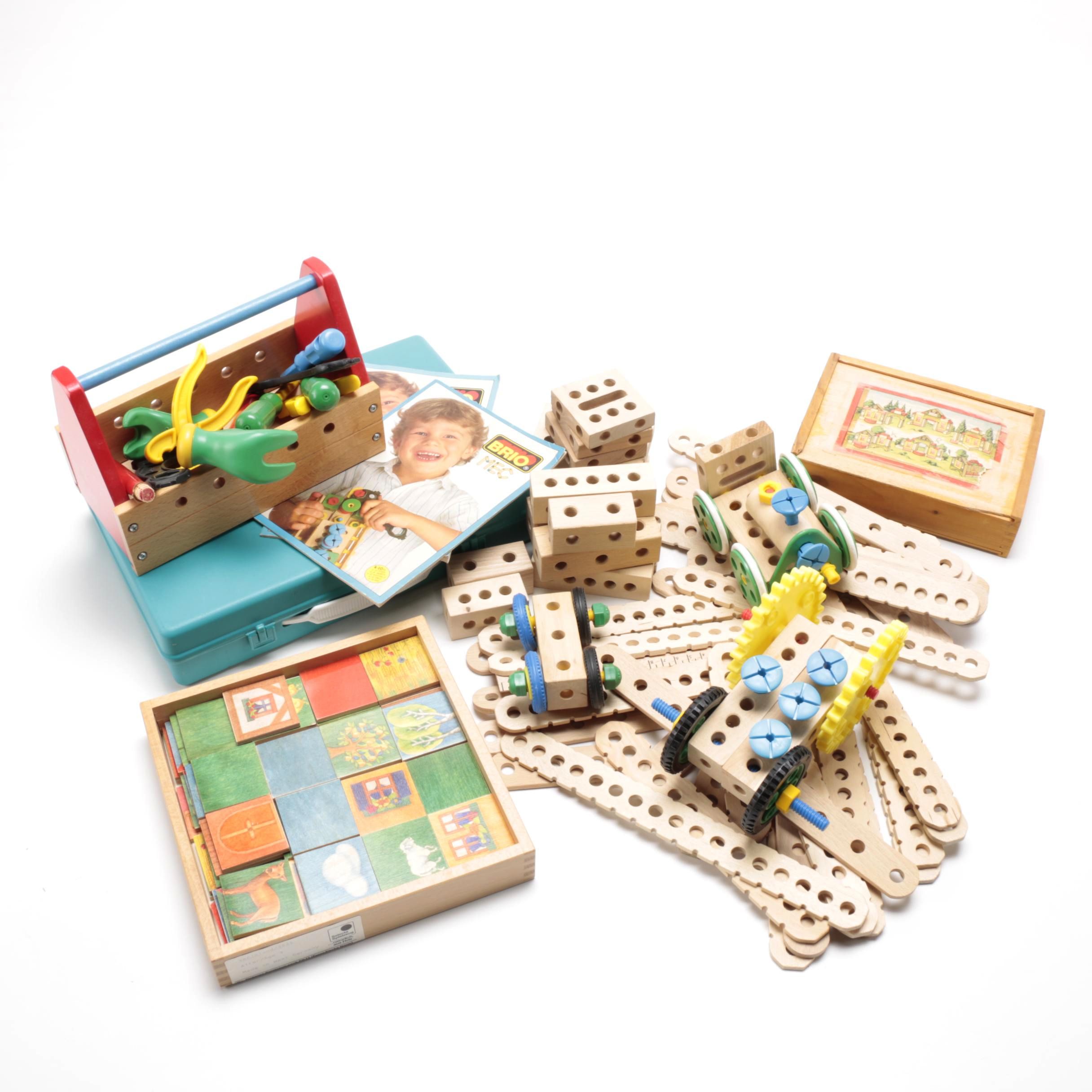 Brio MEC Toy Set and West German Puzzle