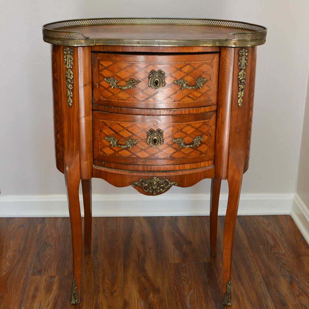 Antique Louis XVI Style Parquetry Commode