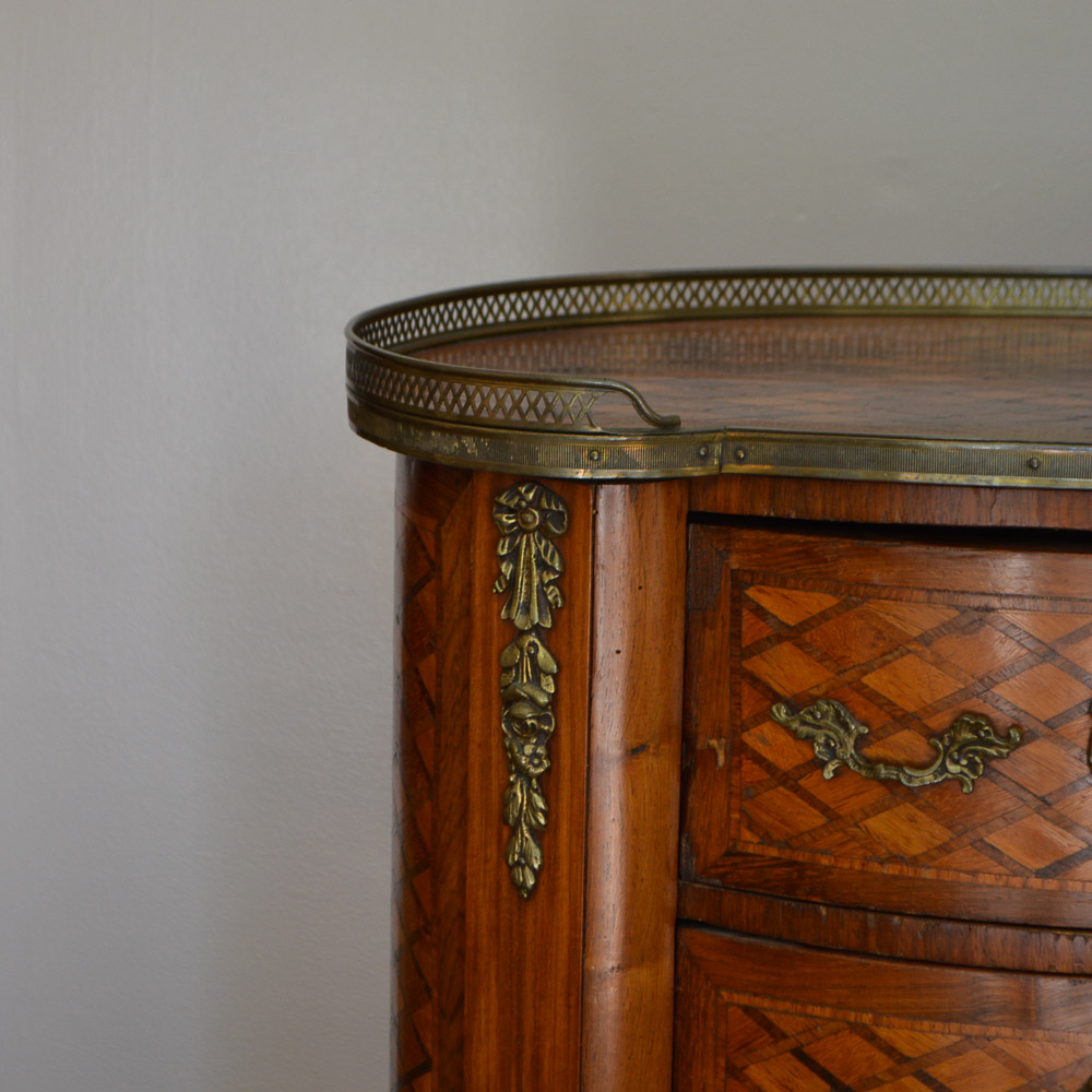 Antique Louis XVI Style Parquetry Commode