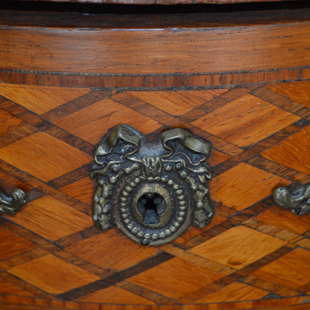 Antique Louis XVI Style Parquetry Commode