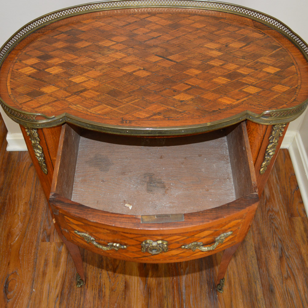 Antique Louis XVI Style Parquetry Commode