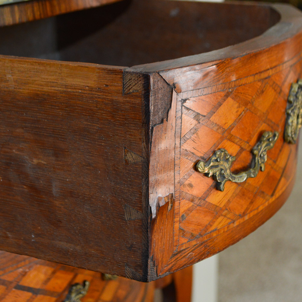 Antique Louis XVI Style Parquetry Commode