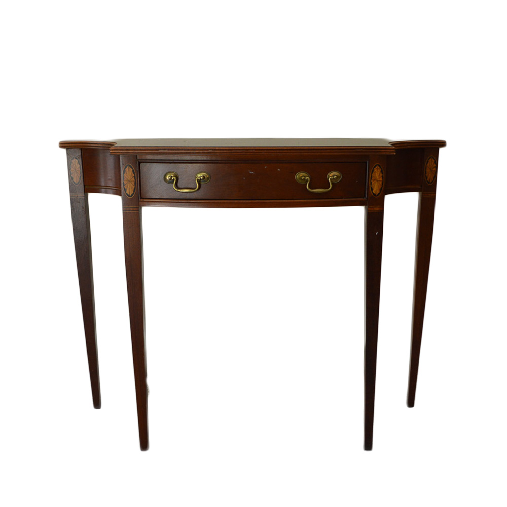 Walnut Console Table by Hammary