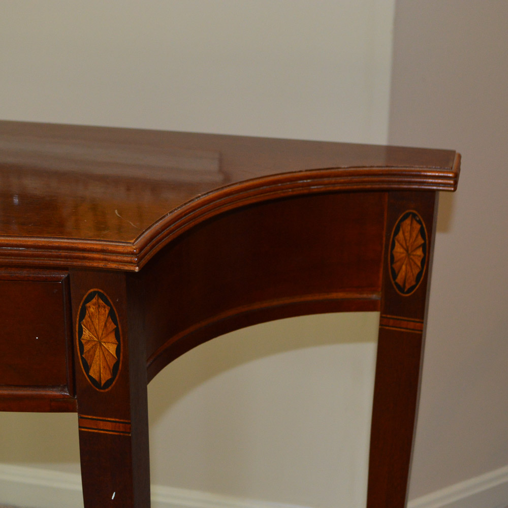 Walnut Console Table by Hammary