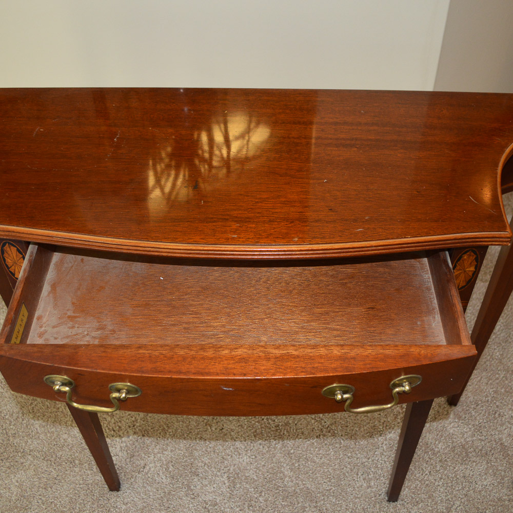 Walnut Console Table by Hammary