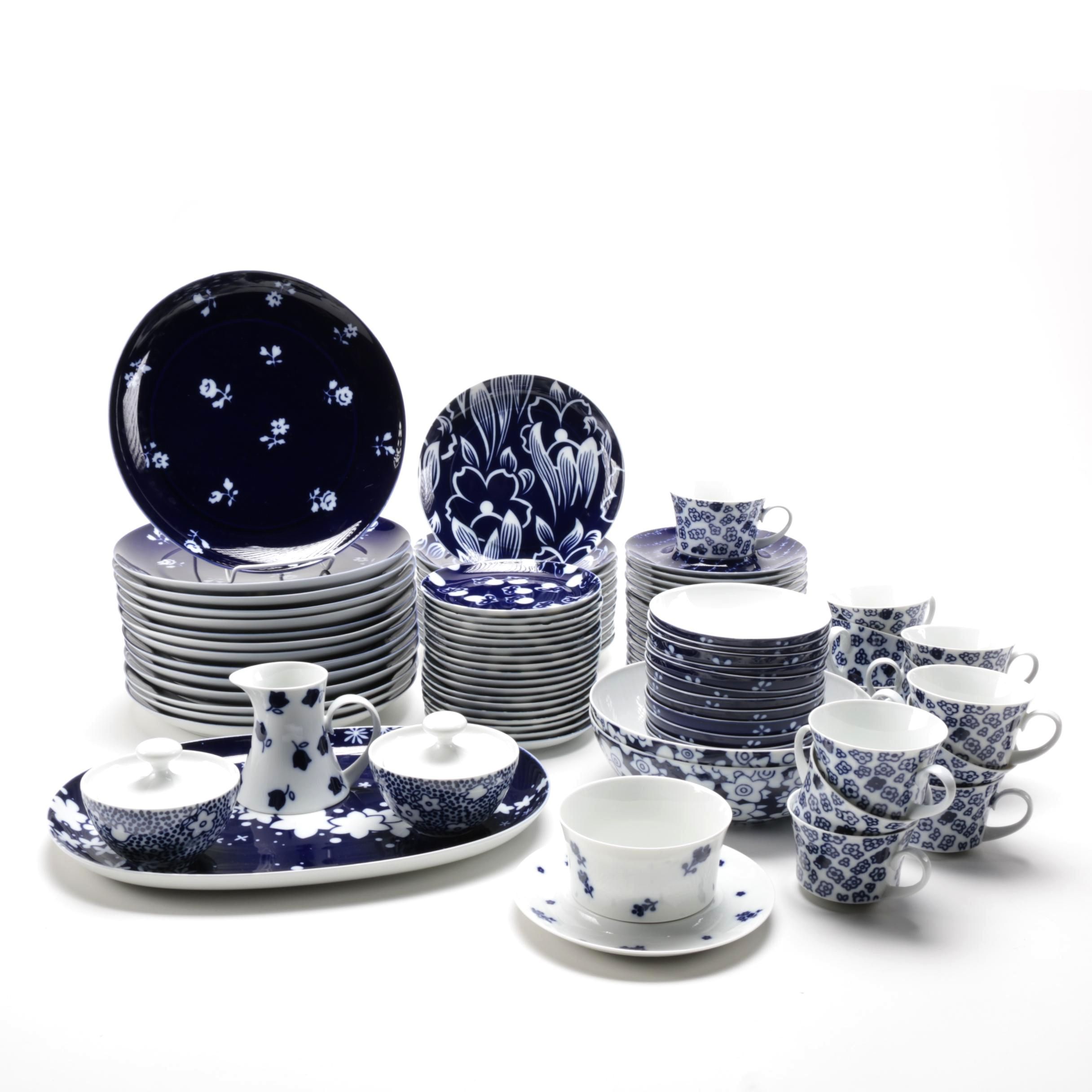 Block Bidasoa Blue and White Tableware