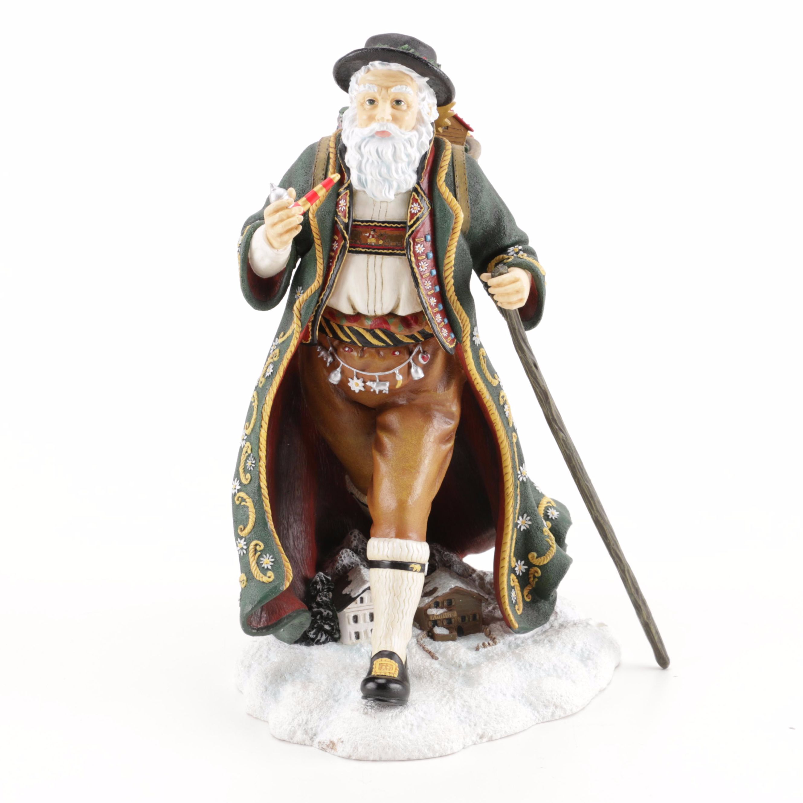 Bavarian Style Santa Claus Ceramic Figurine