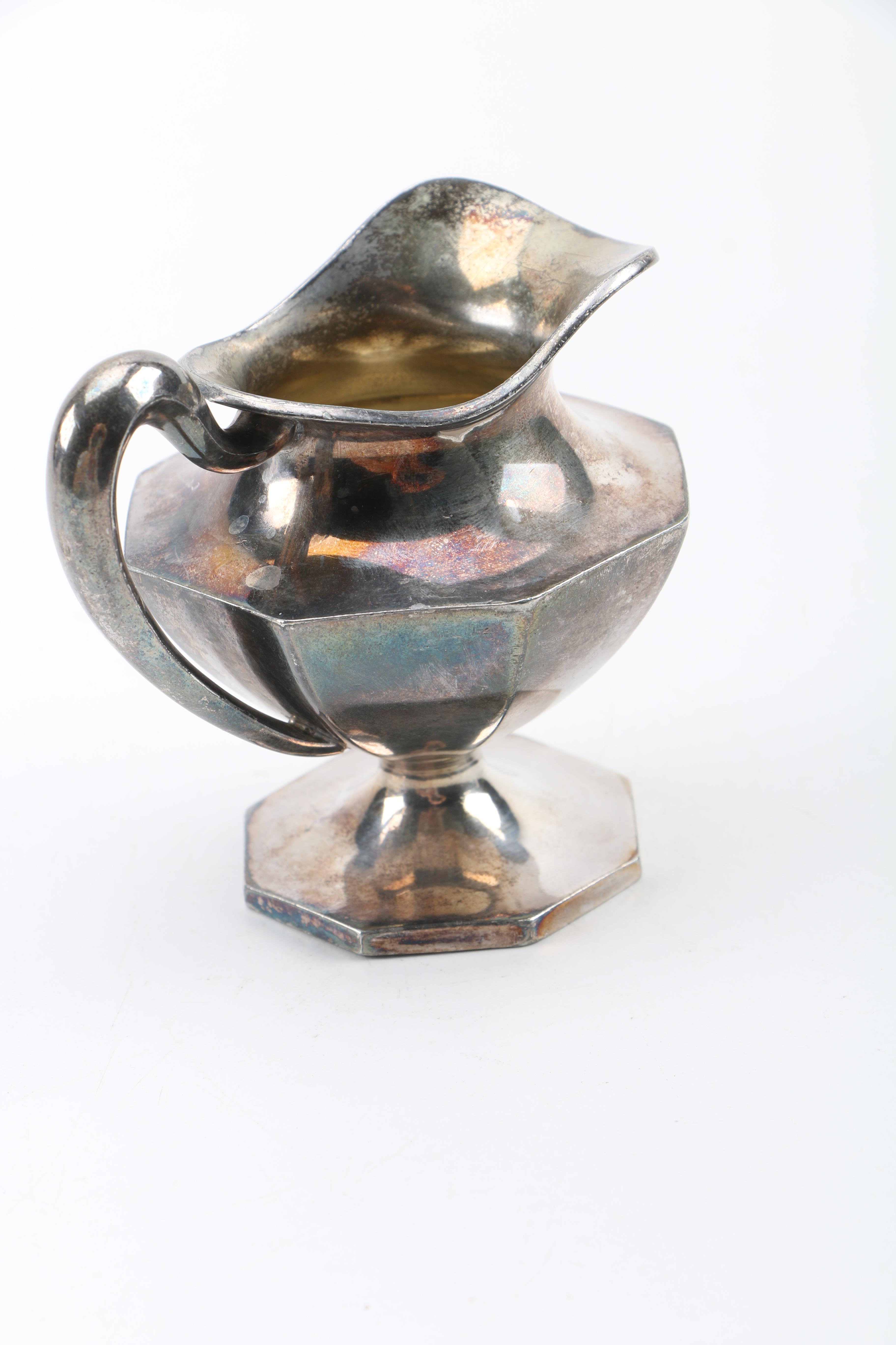 Silver Plated Superior Silver Creamer and Sugar Set