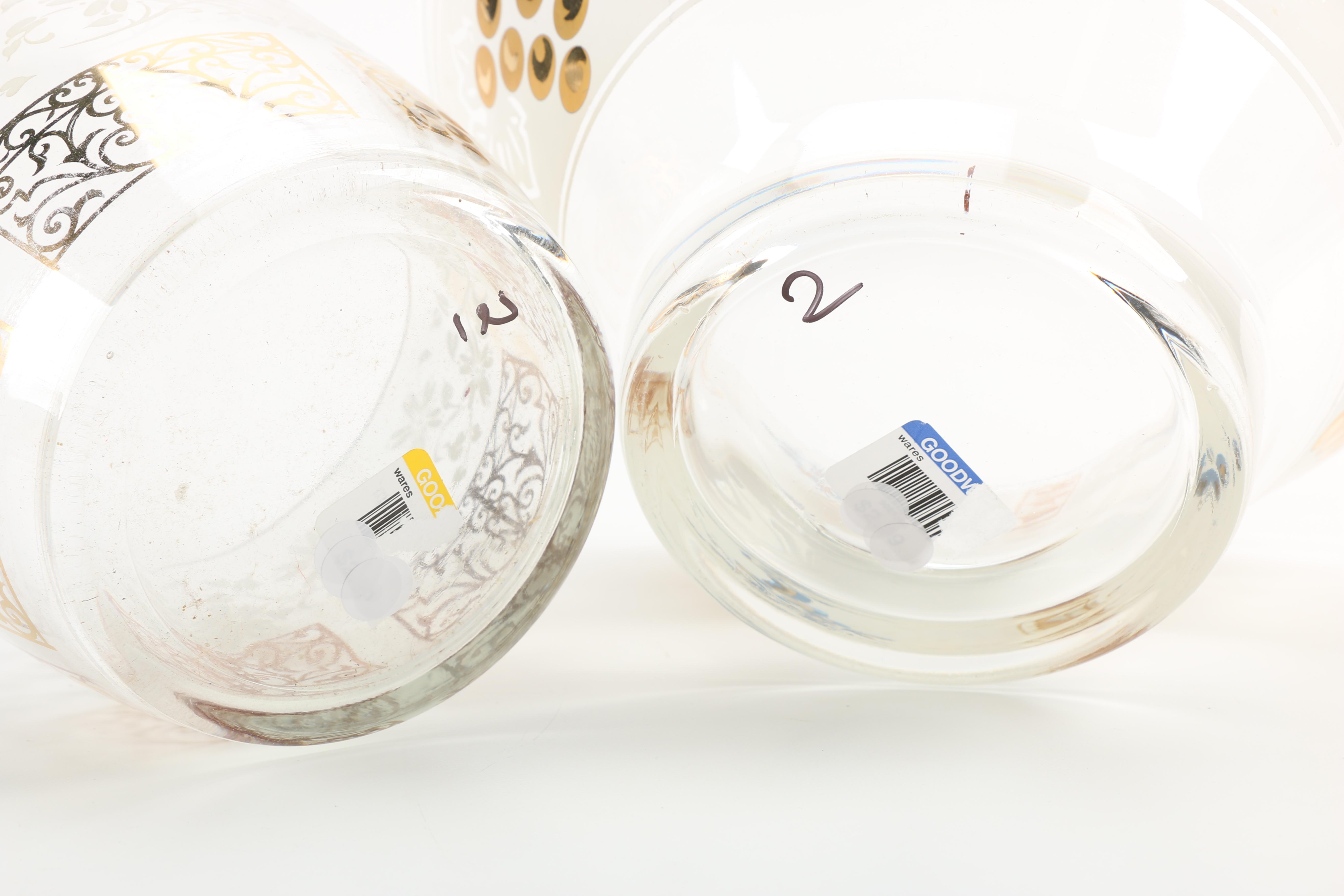 Mid Century Glassware Assortment