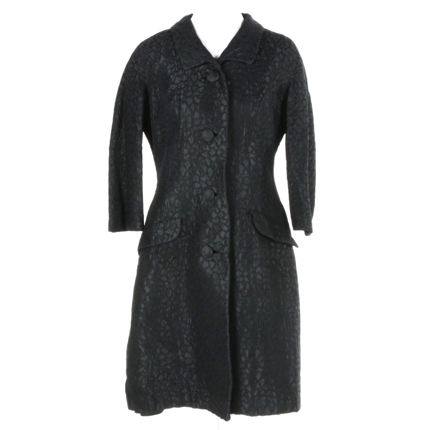 Women's Black Vintage Coat