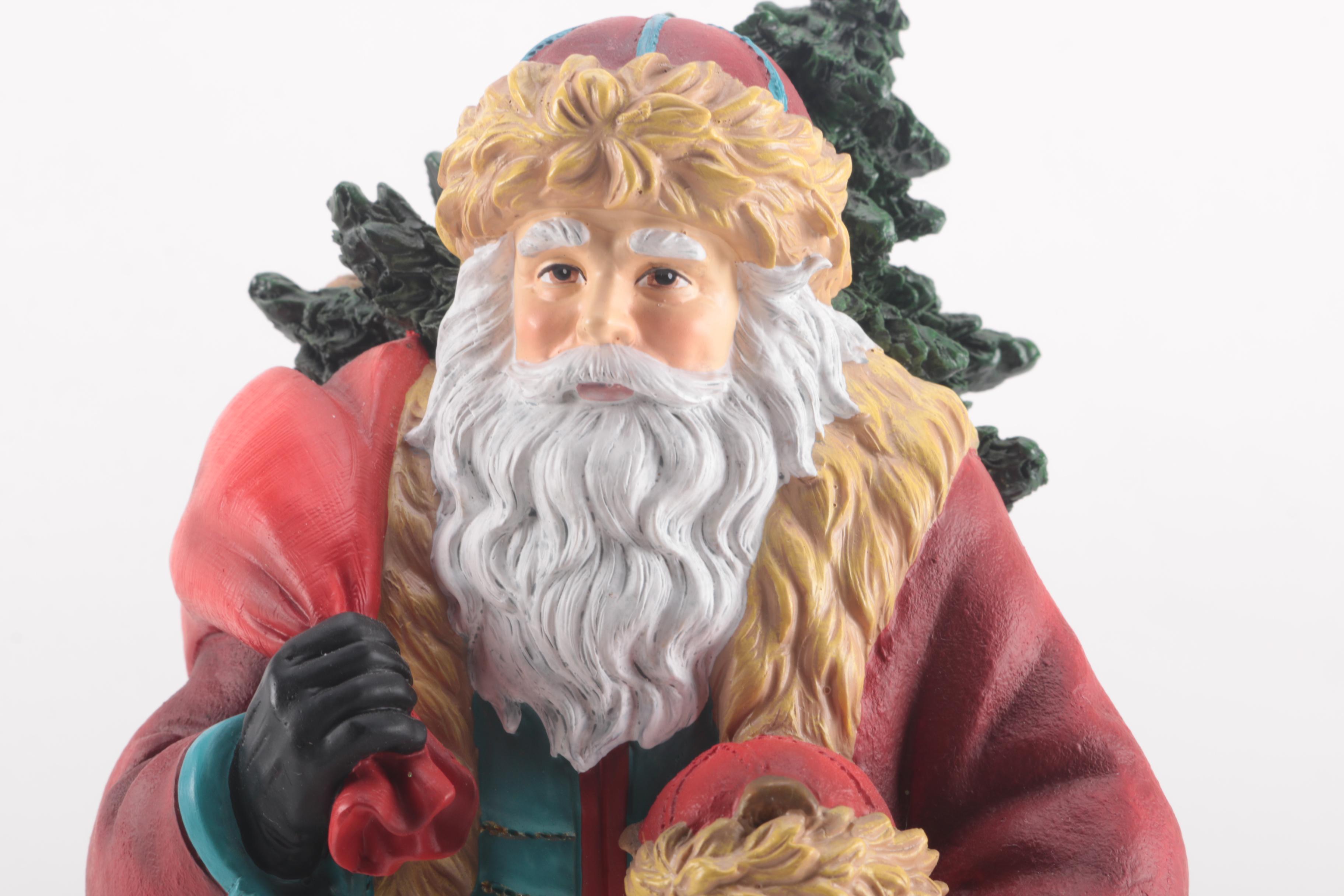 Limited Edition Pipka "Santa and Teddy" Resin Figurine