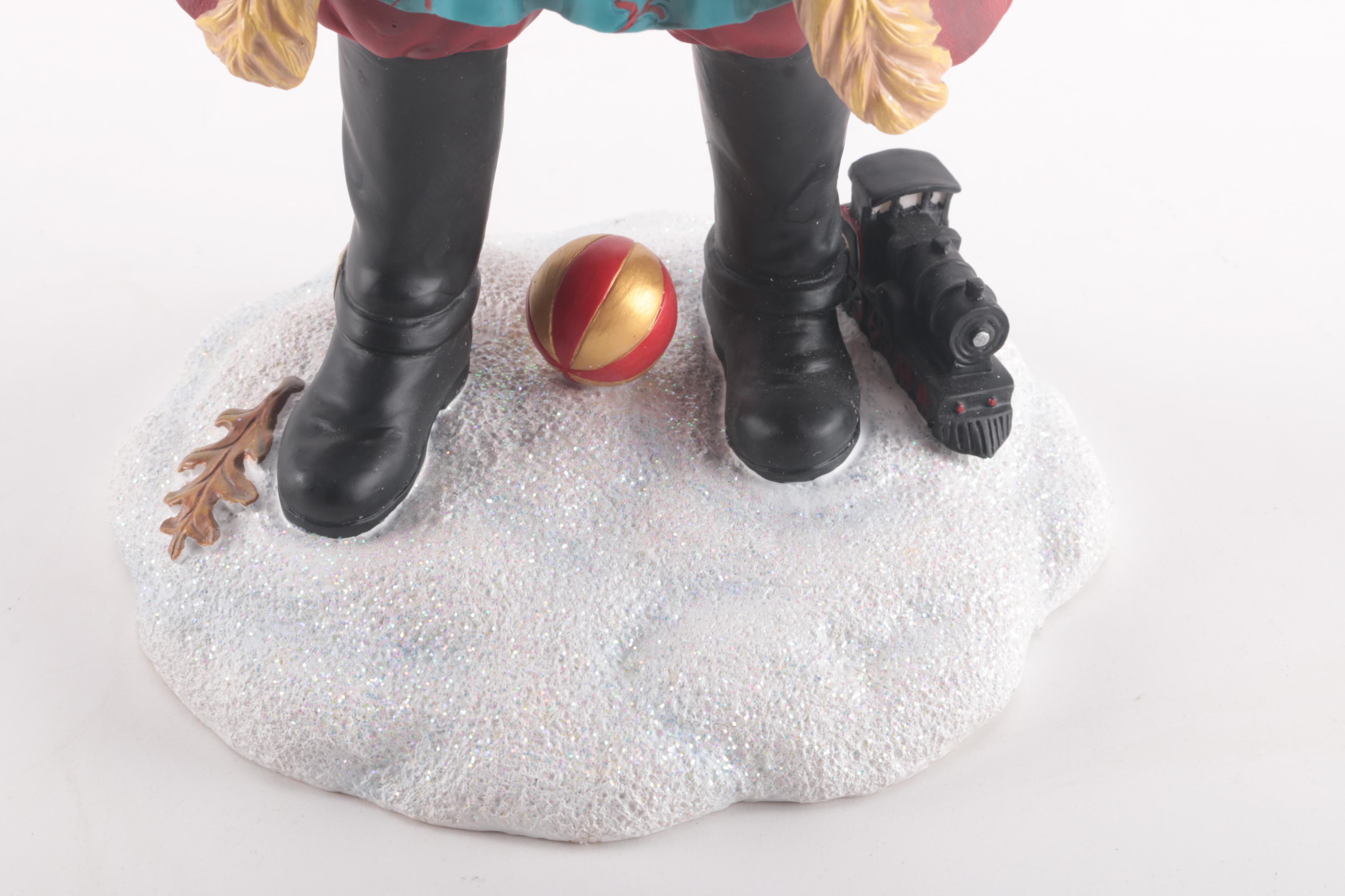 Limited Edition Pipka "Santa and Teddy" Resin Figurine