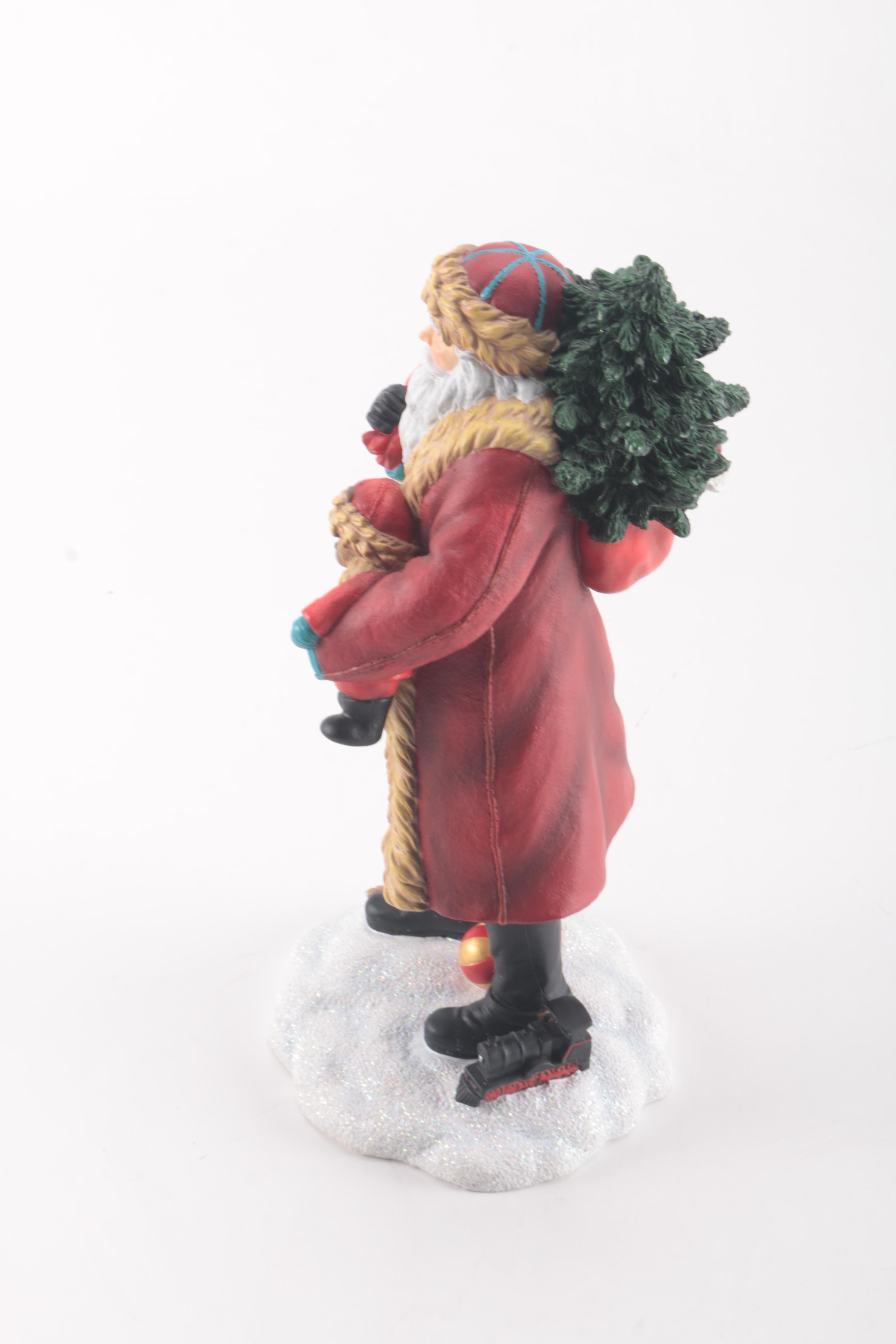 Limited Edition Pipka "Santa and Teddy" Resin Figurine