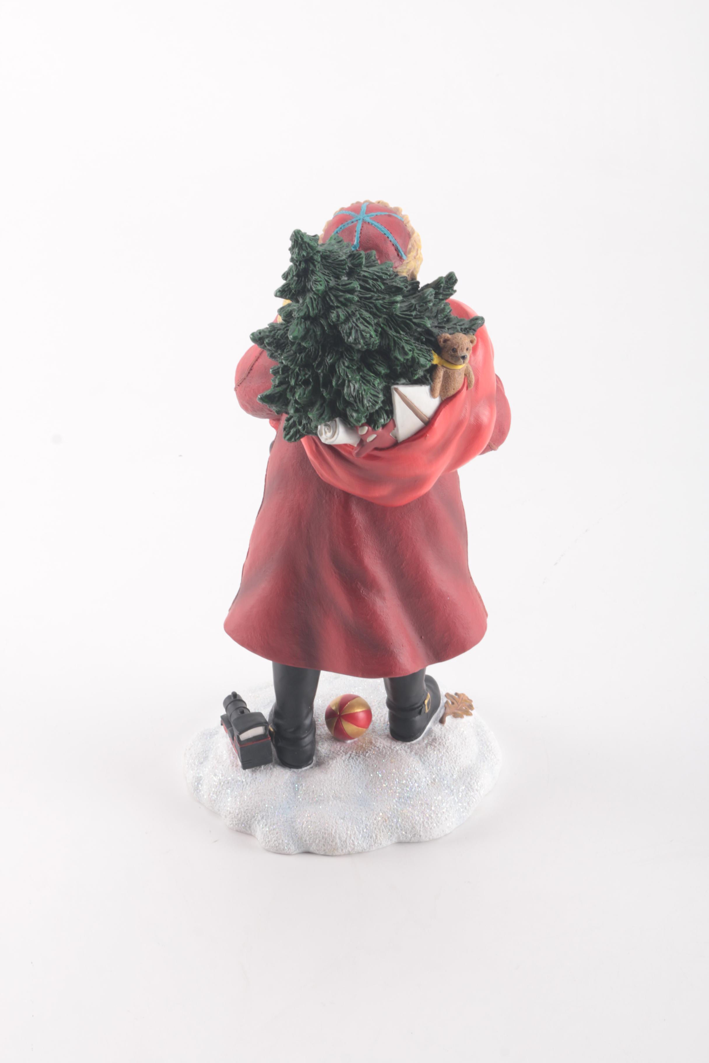 Limited Edition Pipka "Santa and Teddy" Resin Figurine