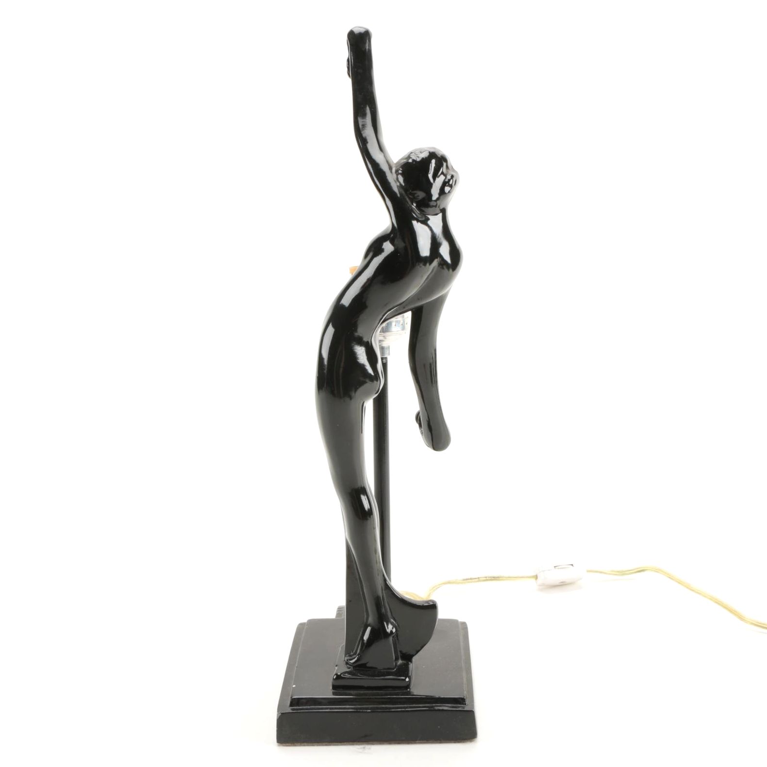 Vintage Art Deco Style Frankart Sarsaparilla Black Lamp