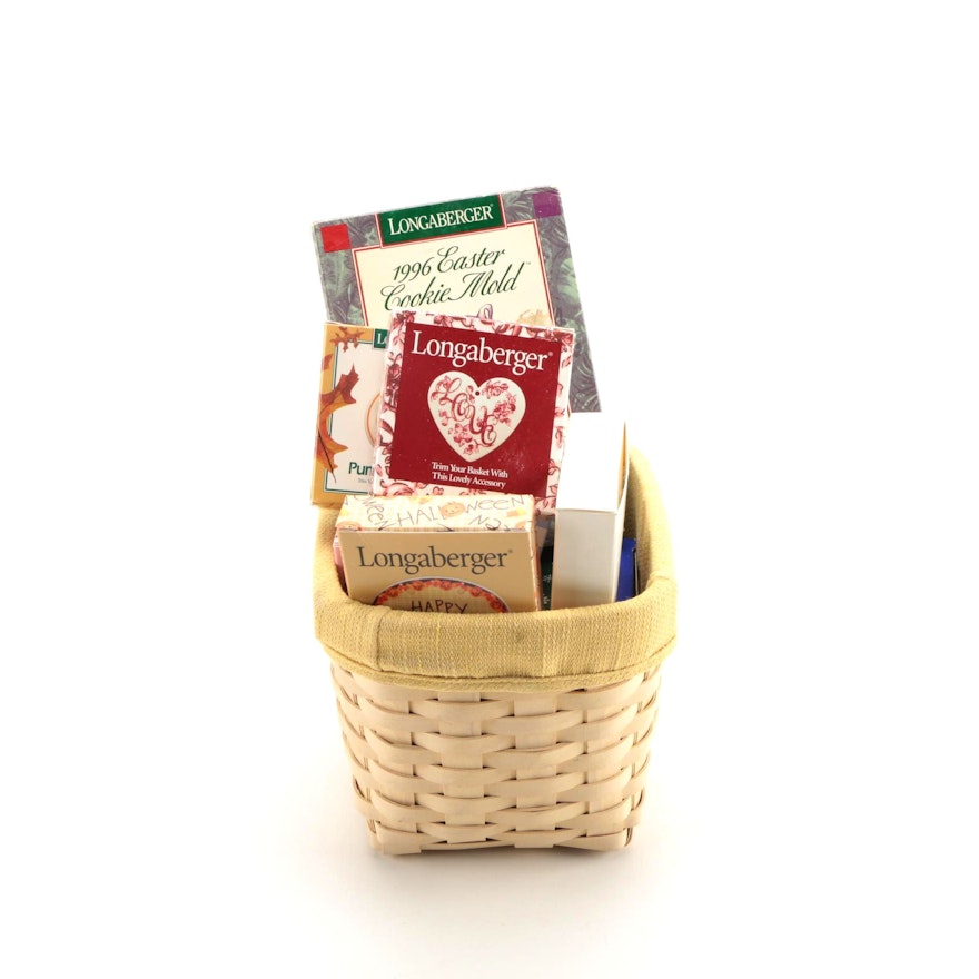 Longaberger Basket and Trinkets