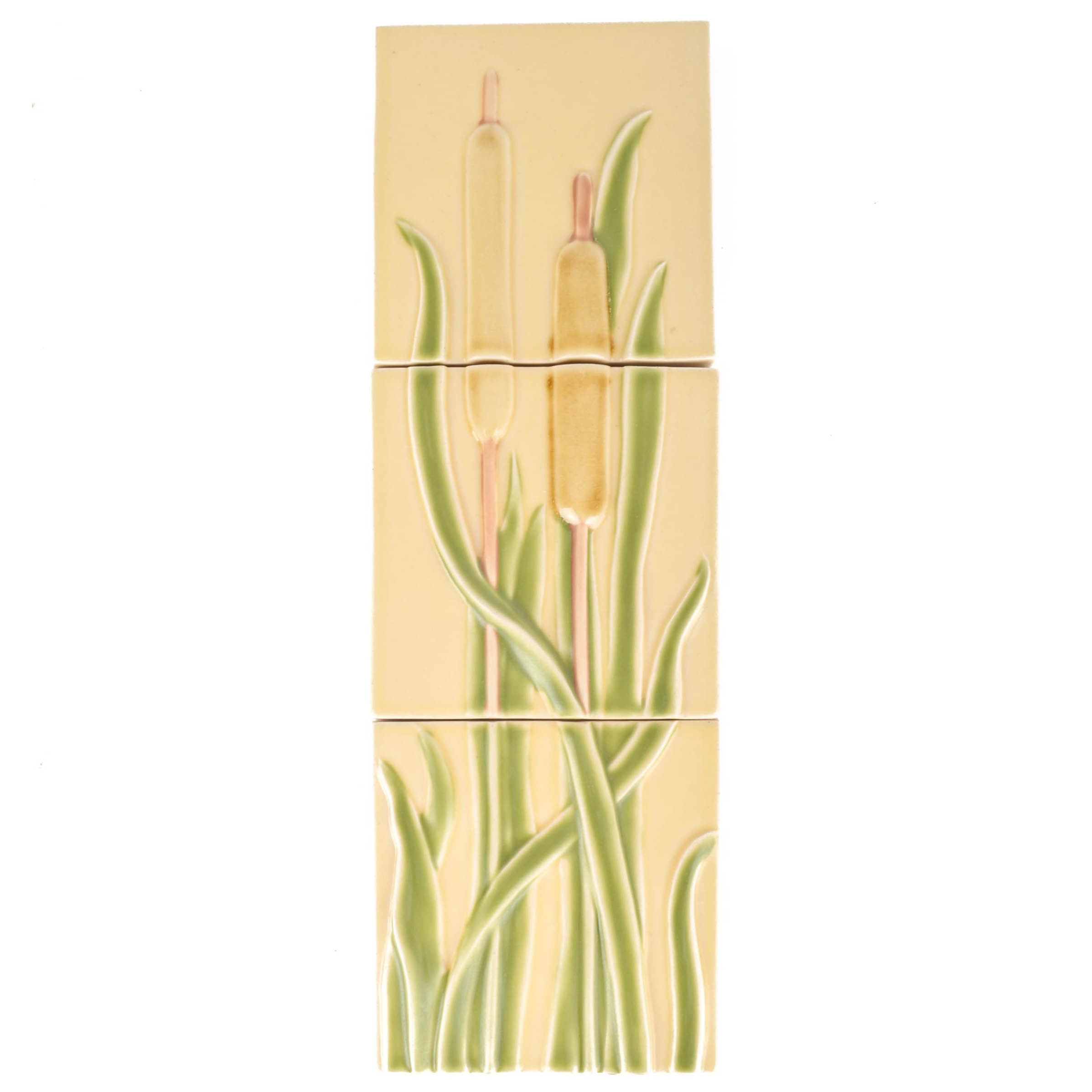 Selection of Rookwood Faience "Chesapeake Cattails" Tiles