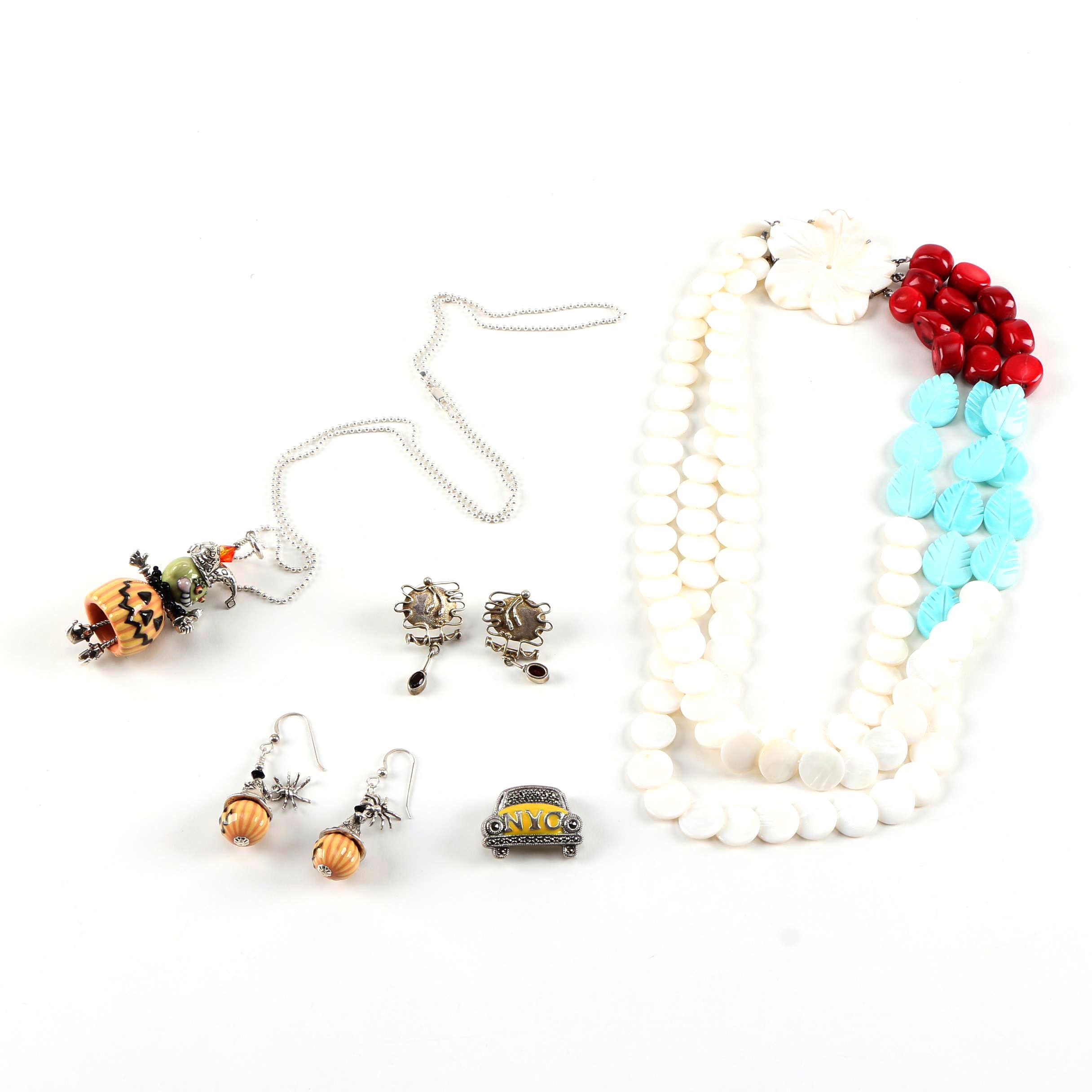 Eclectic Sterling Silver Jewelry