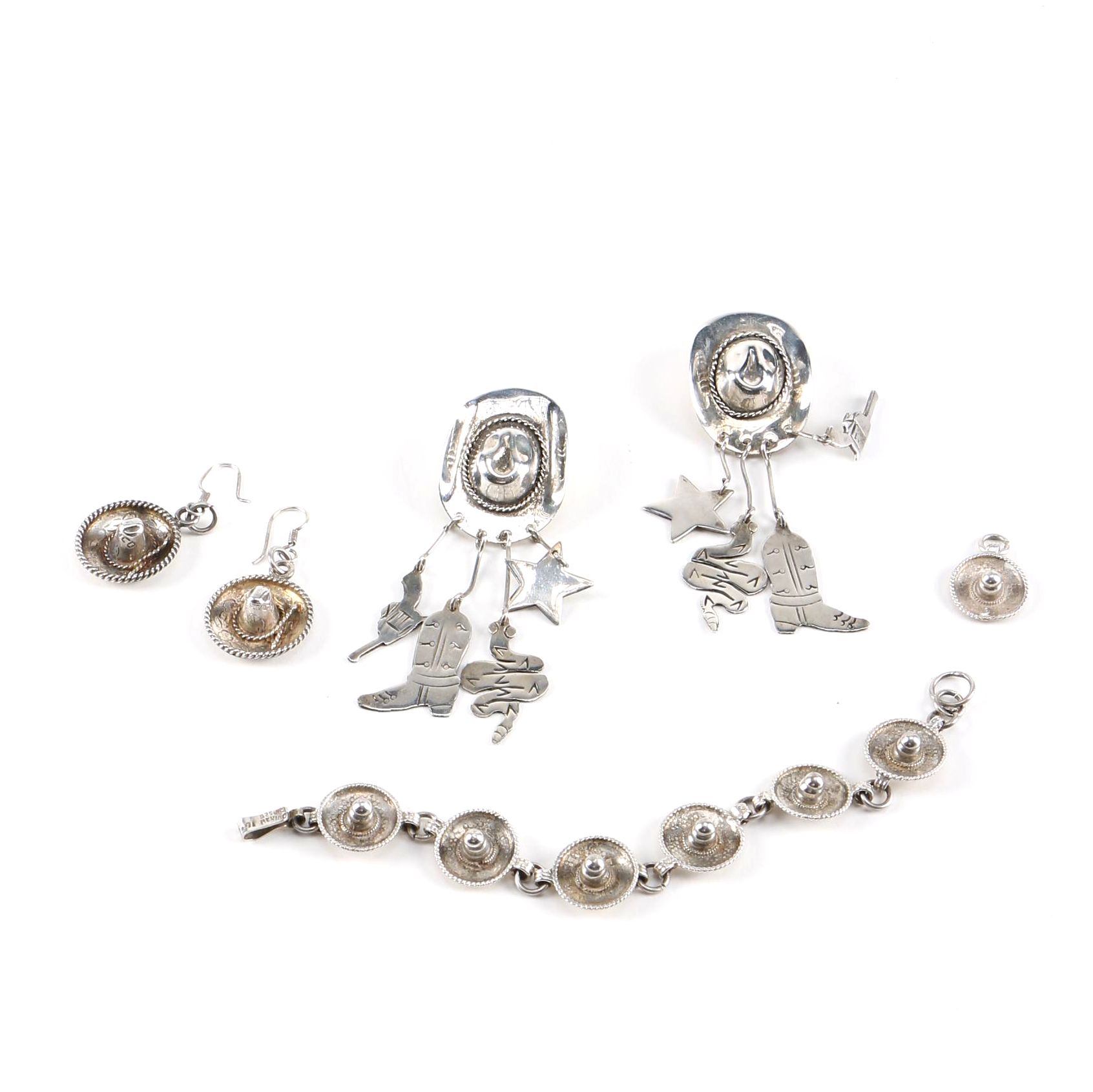 Taxco Southwestern Themed Sterling Silver Jewelry