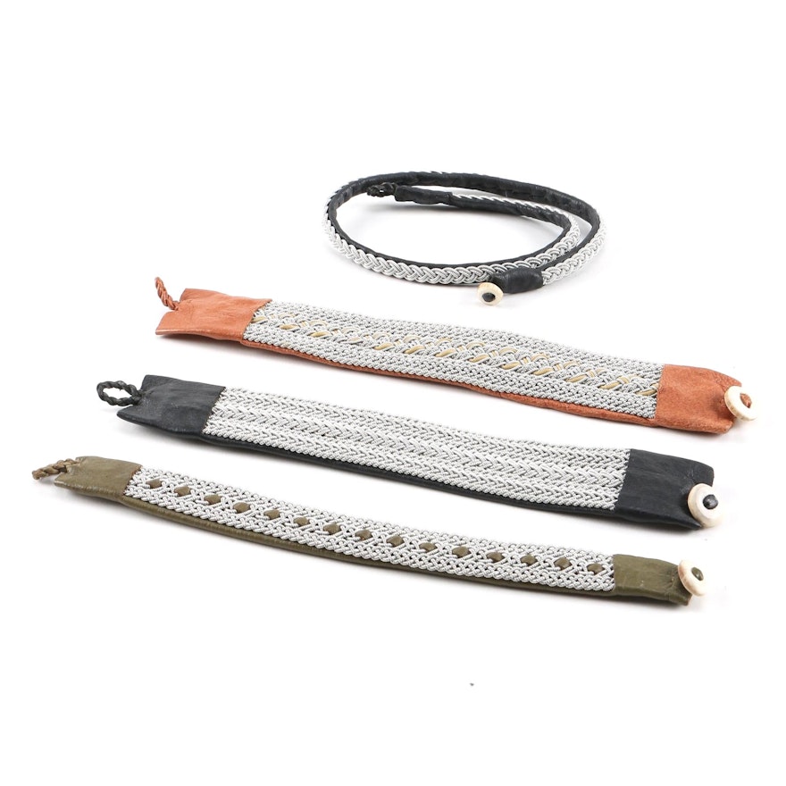 Braided Leather Bracelets