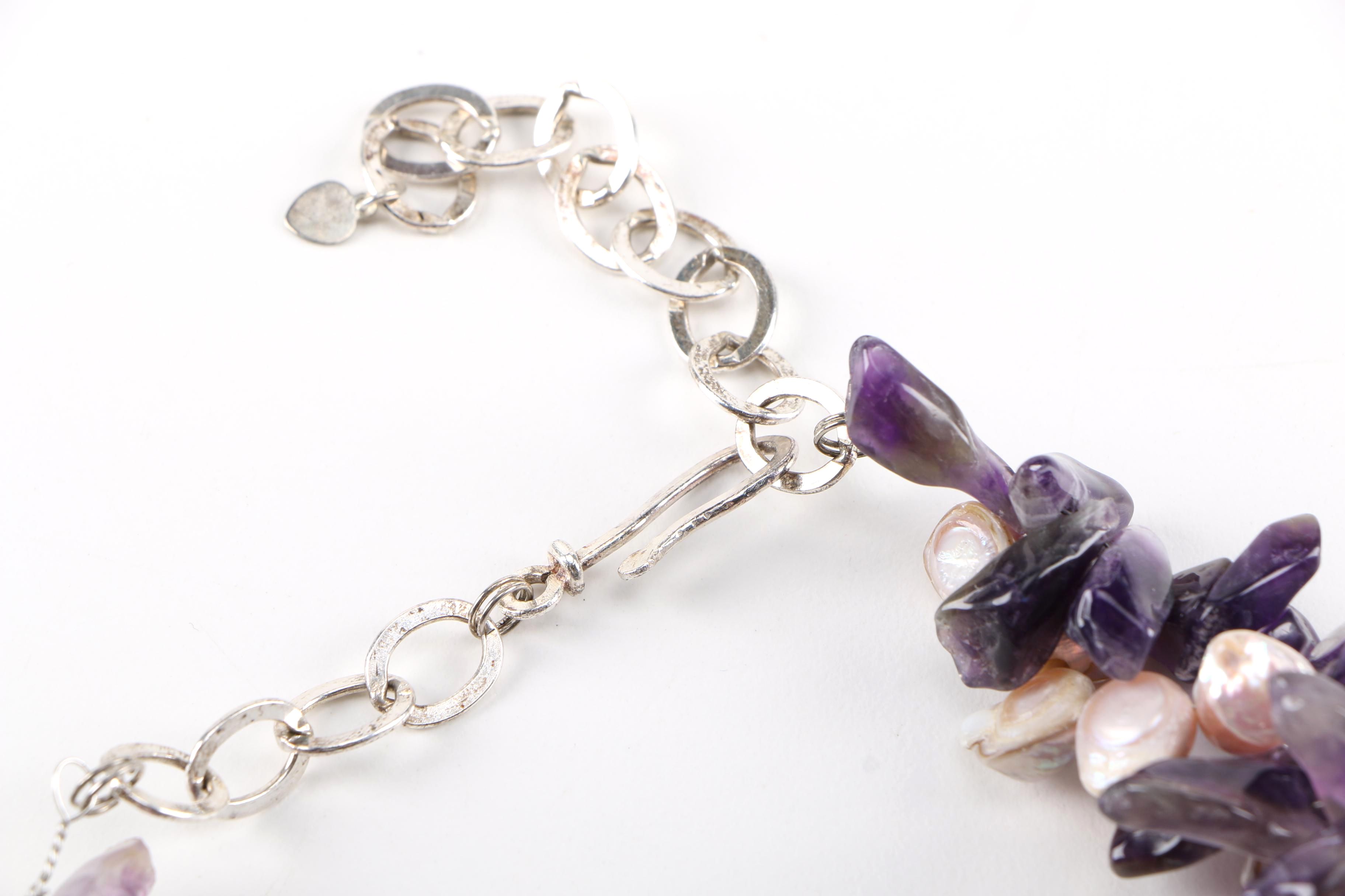 Necklace and Earrings With Sterling Silver Findings