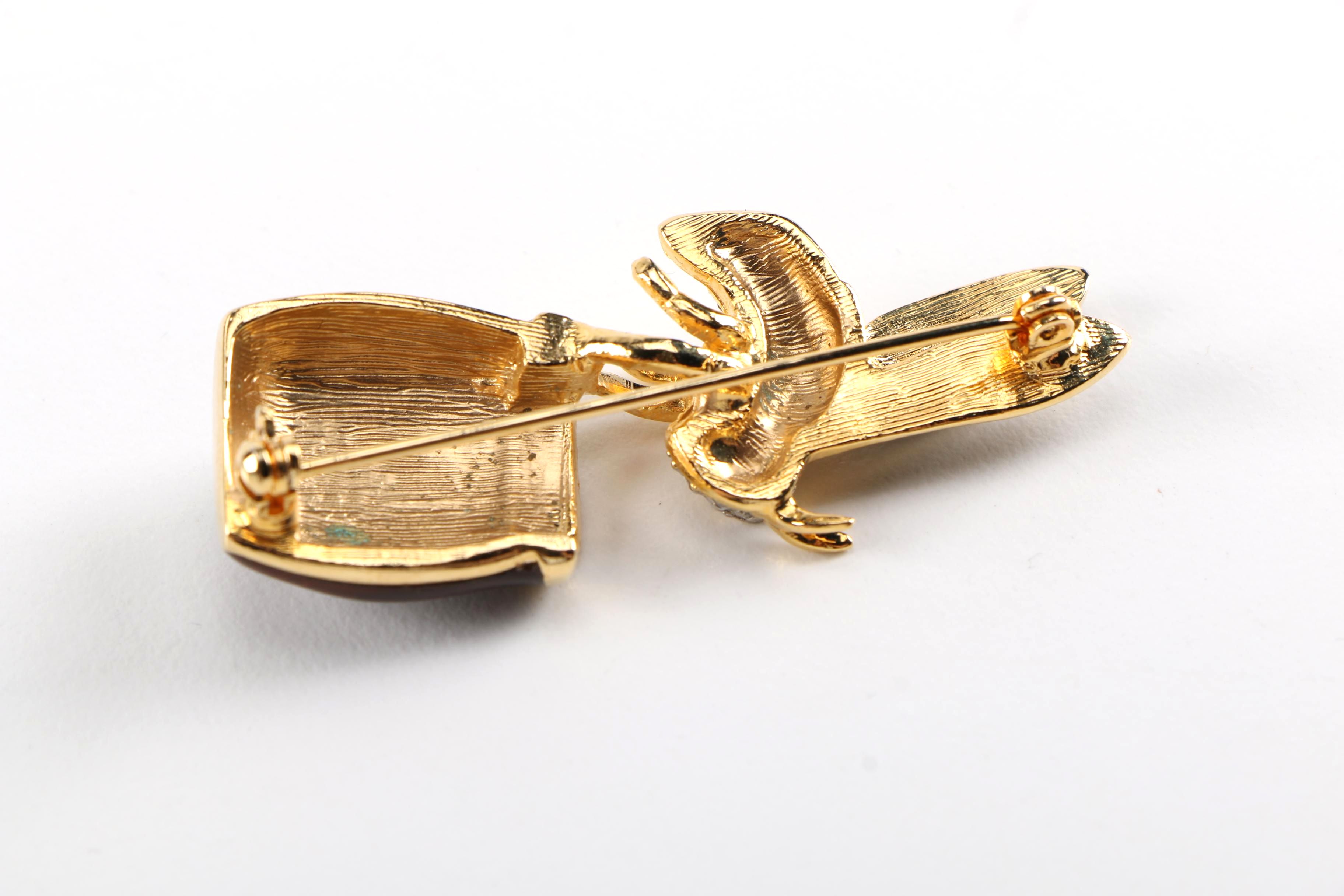 Assorted Brooches Including St. John and Swarovski