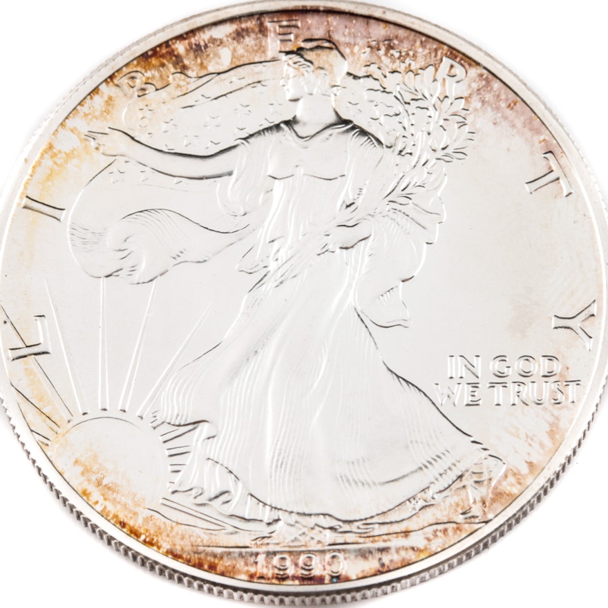 1990 Silver Eagle Dollar Coin