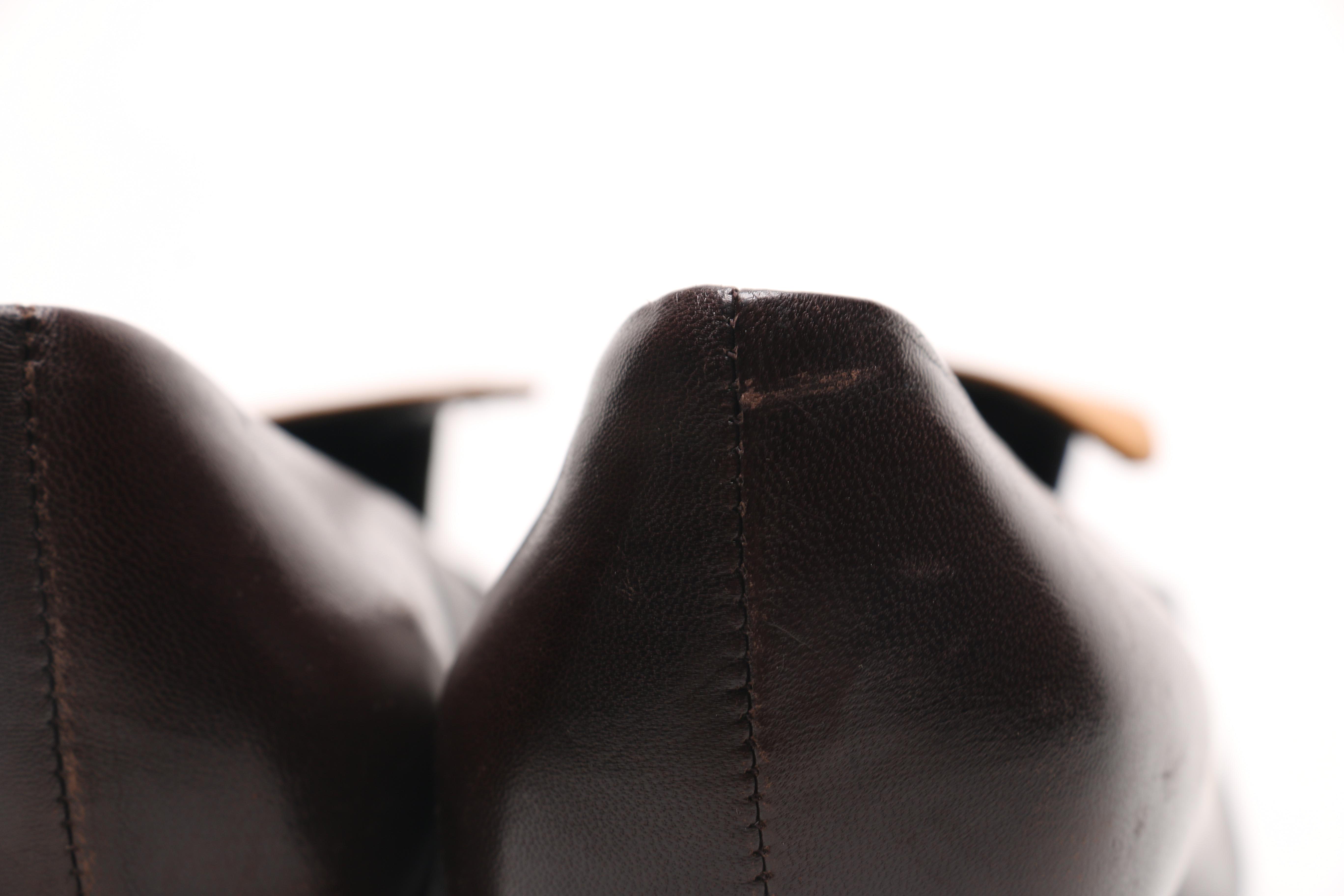 Prada Brown Leather Loafers