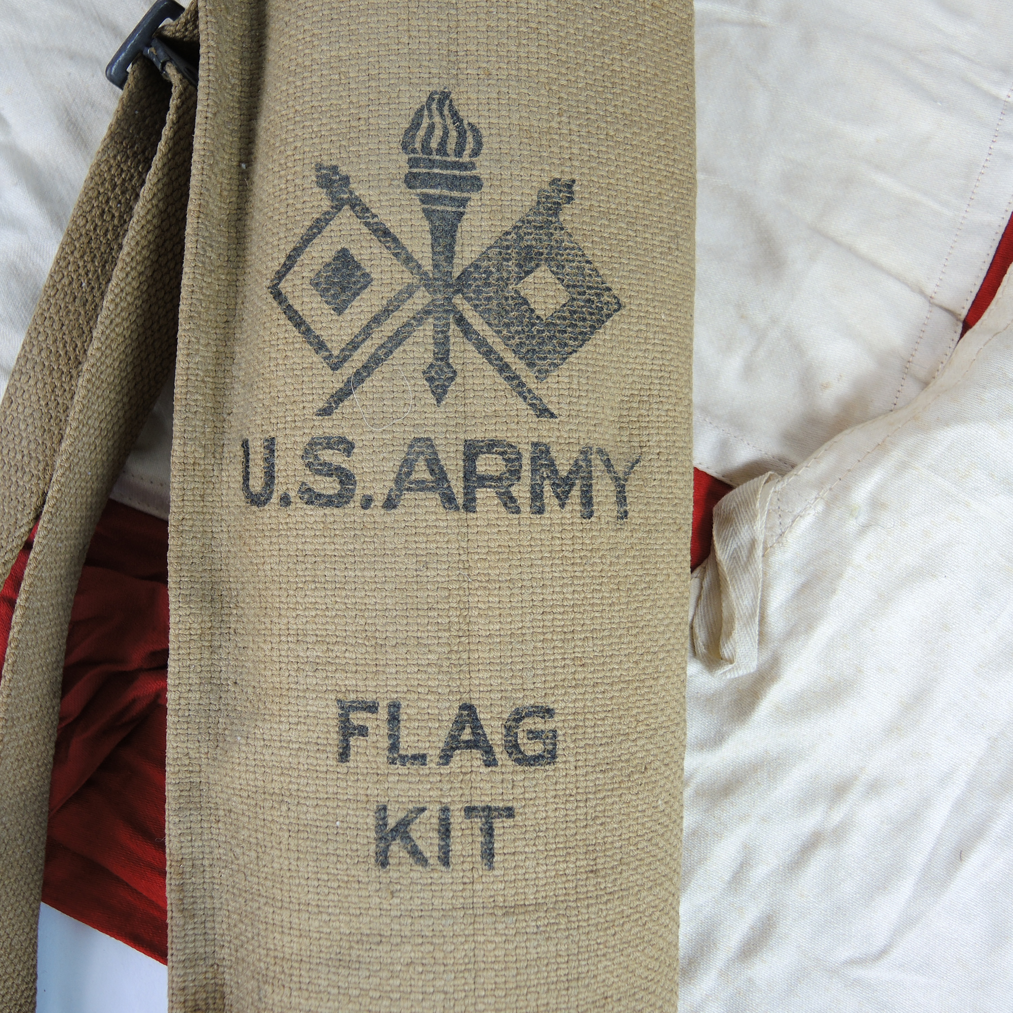 WWI US Army Semaphore Flag Kit of the Signal Corps
