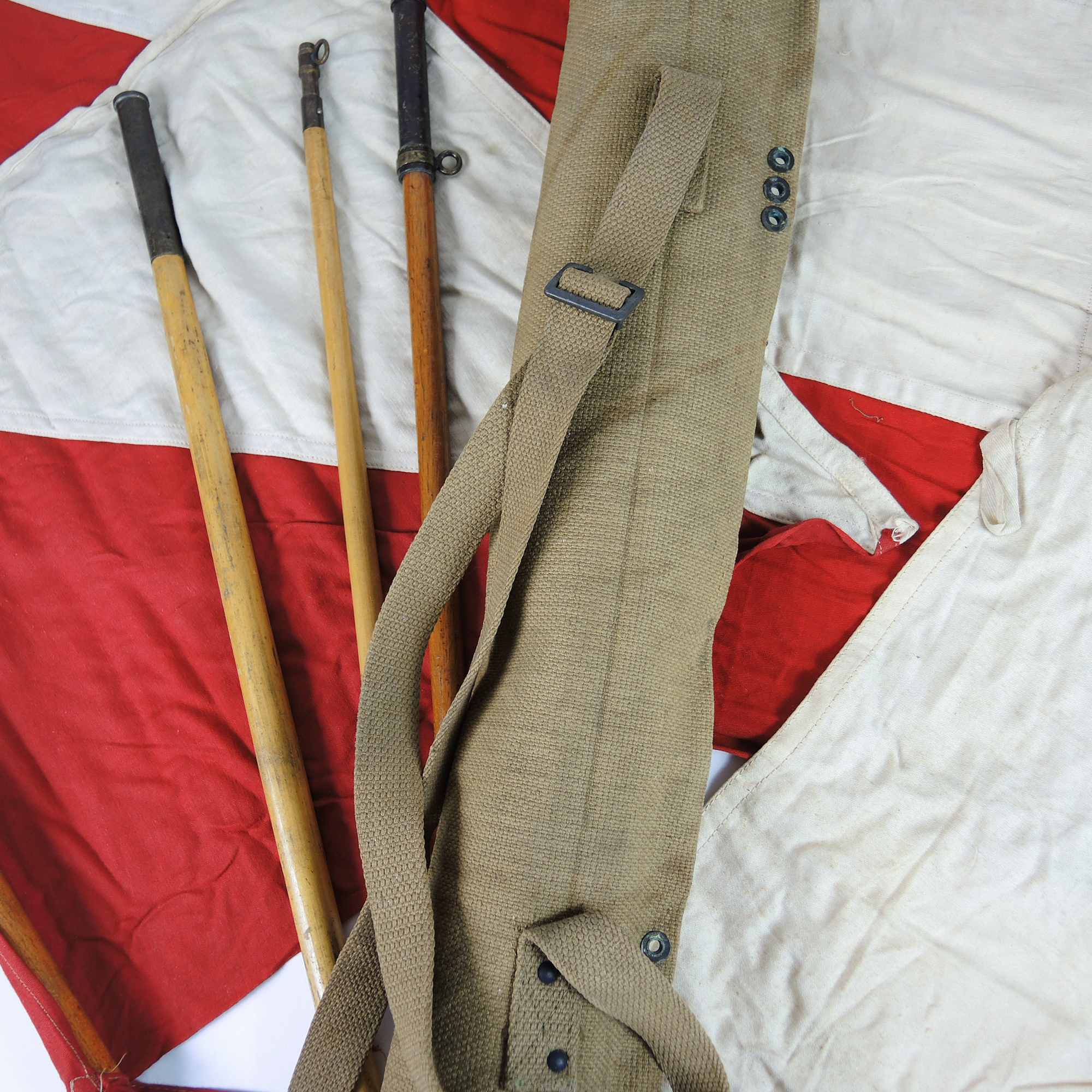 WWI US Army Semaphore Flag Kit of the Signal Corps