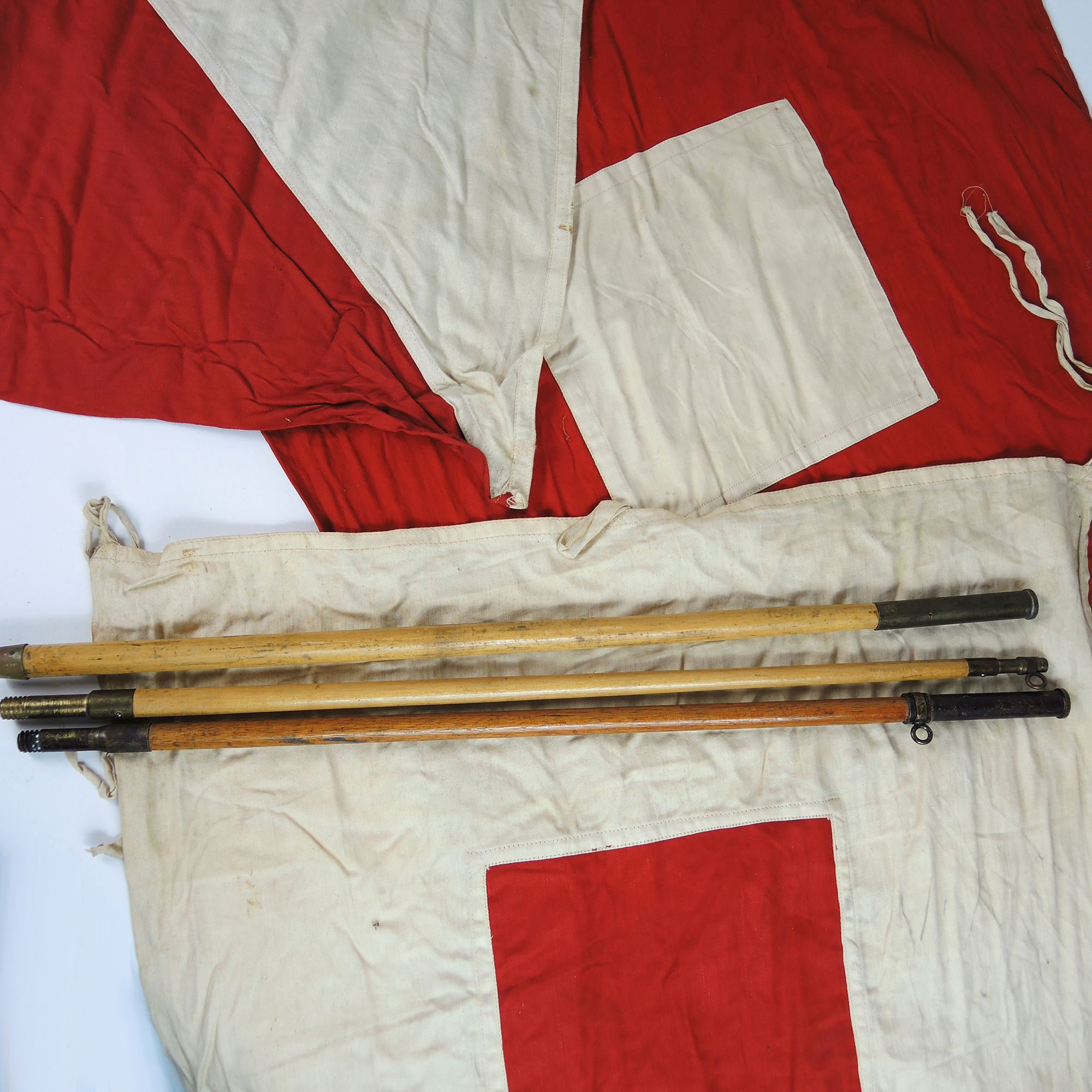WWI US Army Semaphore Flag Kit of the Signal Corps