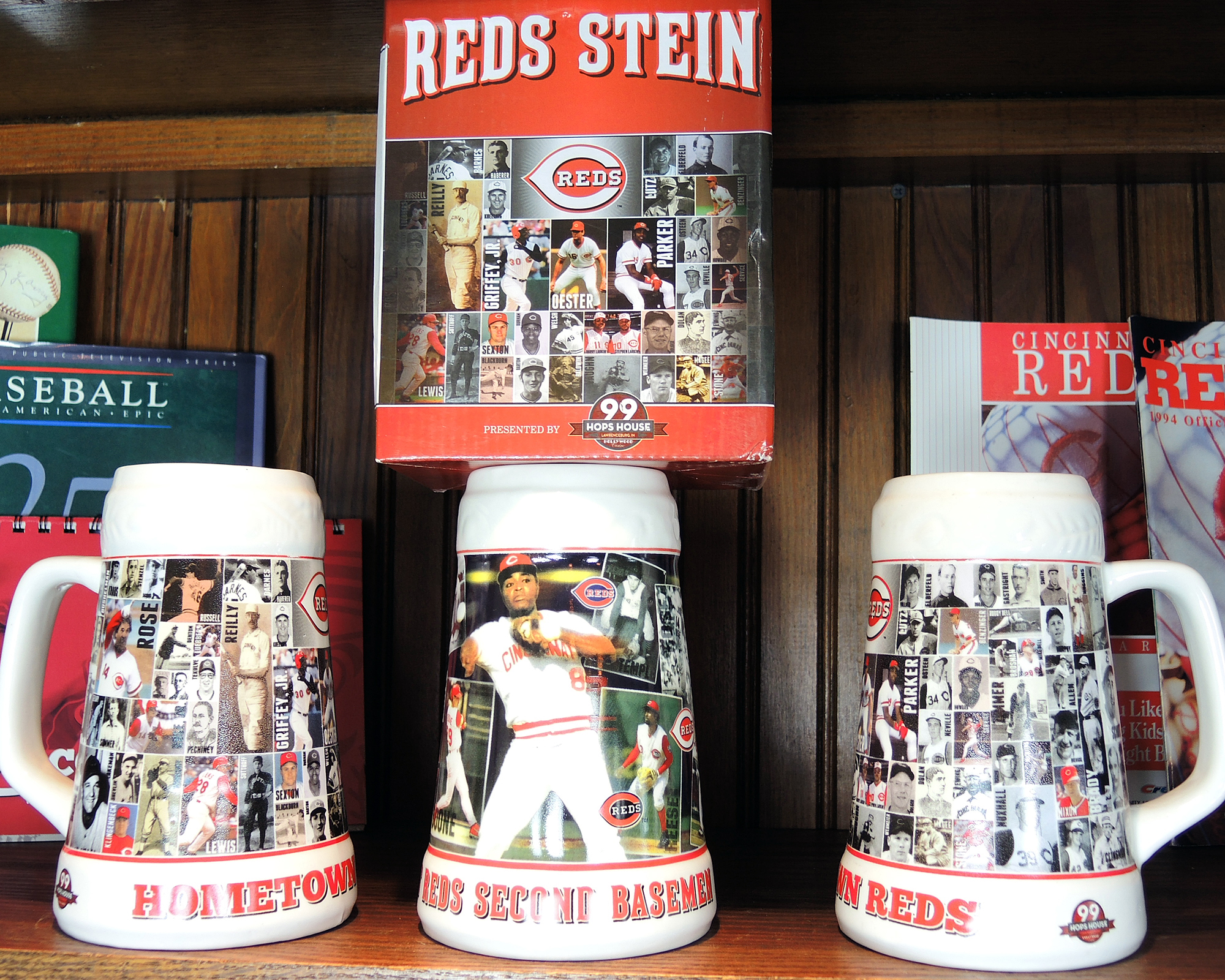 Vintage Cincinnati Reds Baseball and Bengals Football Memorabilia