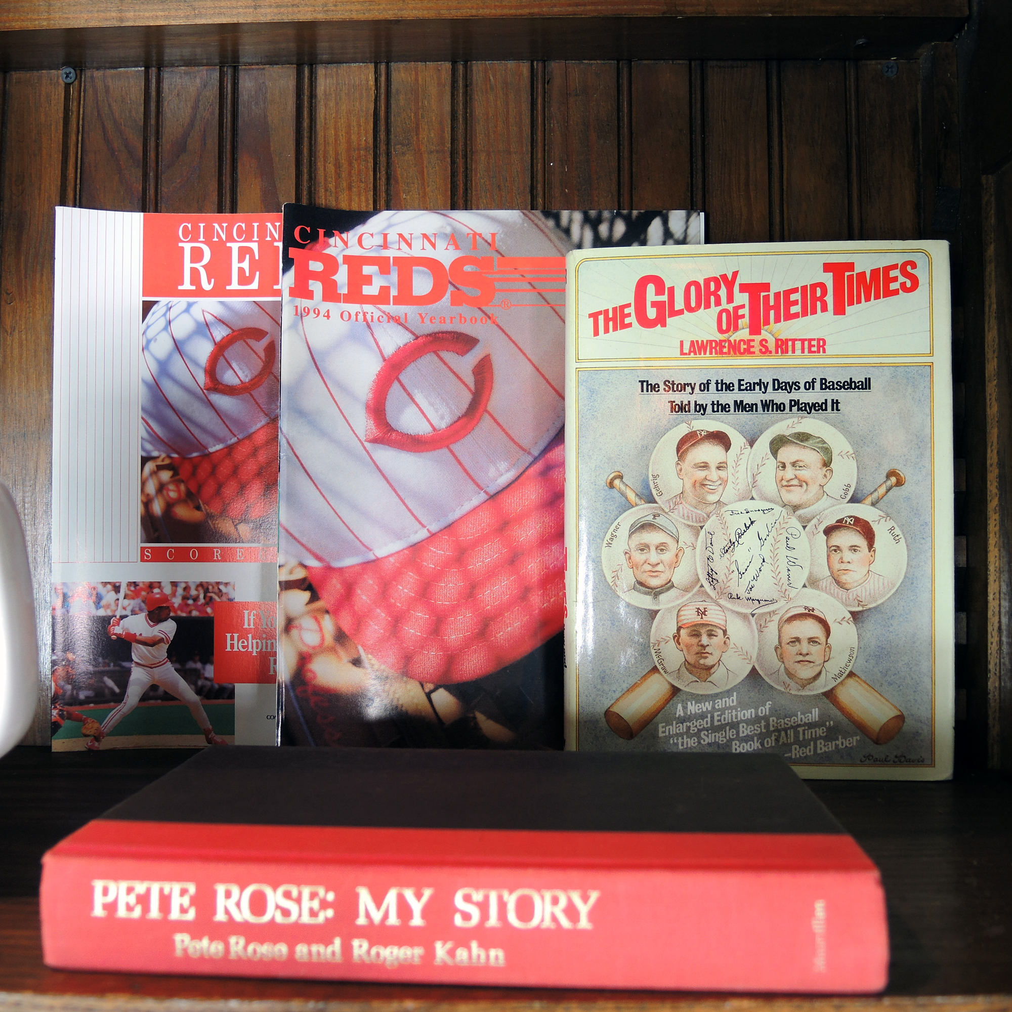 Vintage Cincinnati Reds Baseball and Bengals Football Memorabilia