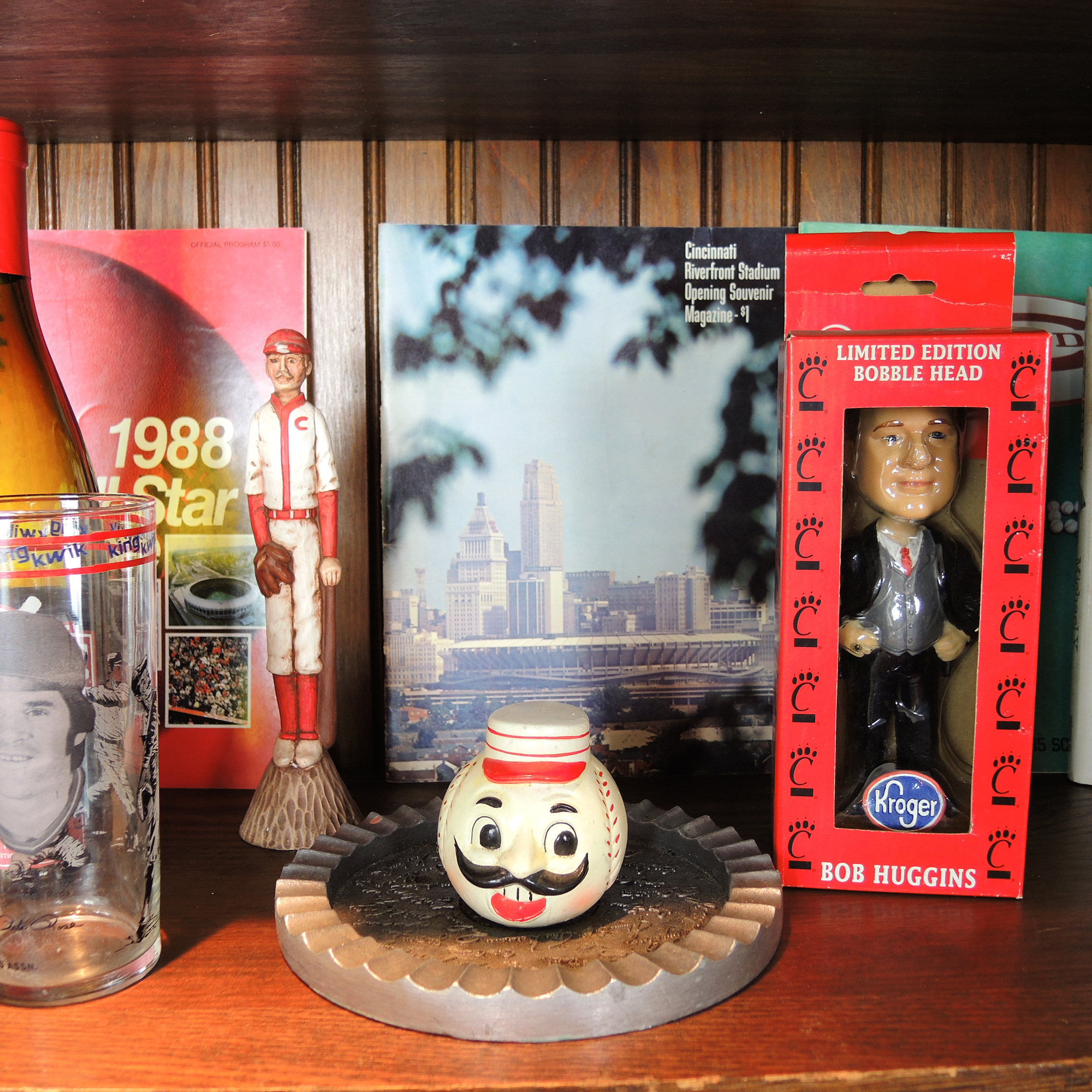 Vintage Cincinnati Reds Baseball and Bengals Football Memorabilia