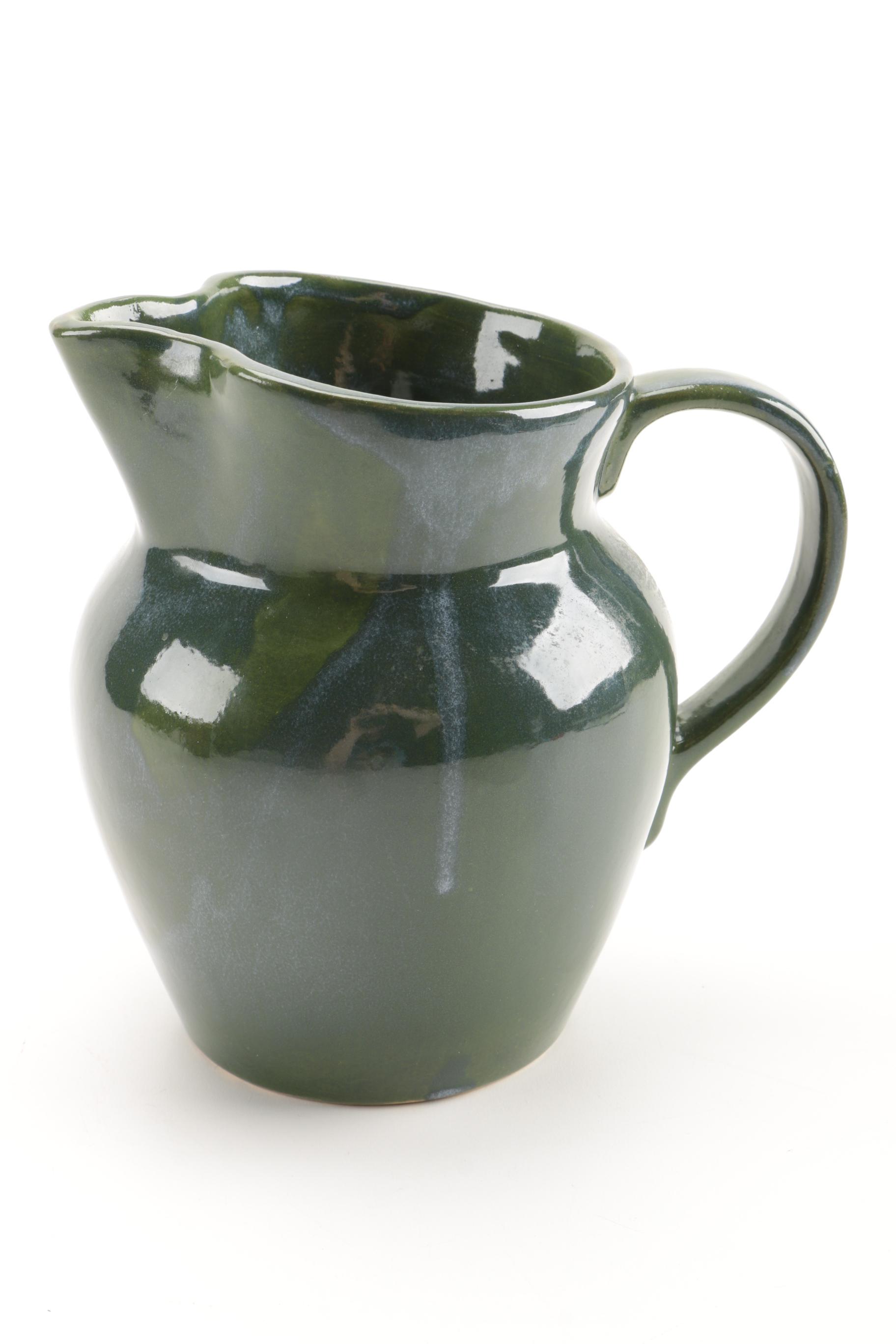 VIntage McCoy and Ransbottom Glazed Pitchers
