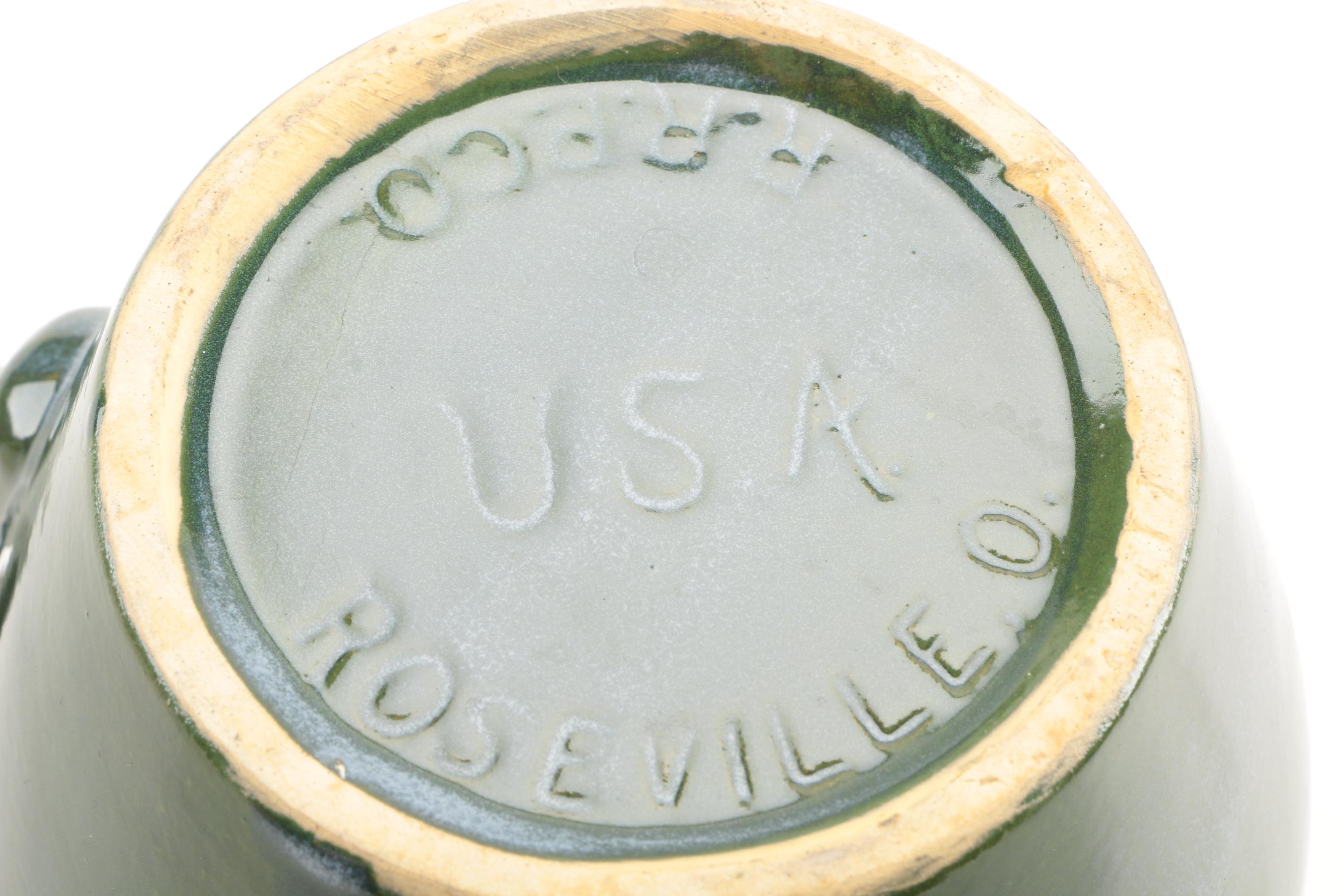 VIntage McCoy and Ransbottom Glazed Pitchers