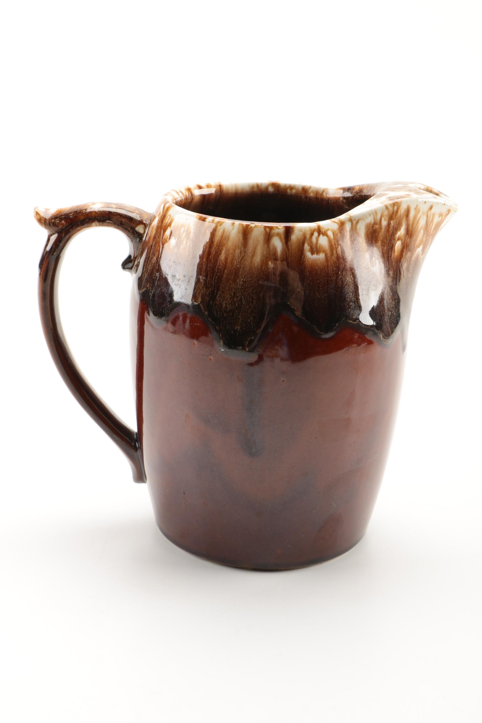 VIntage McCoy and Ransbottom Glazed Pitchers