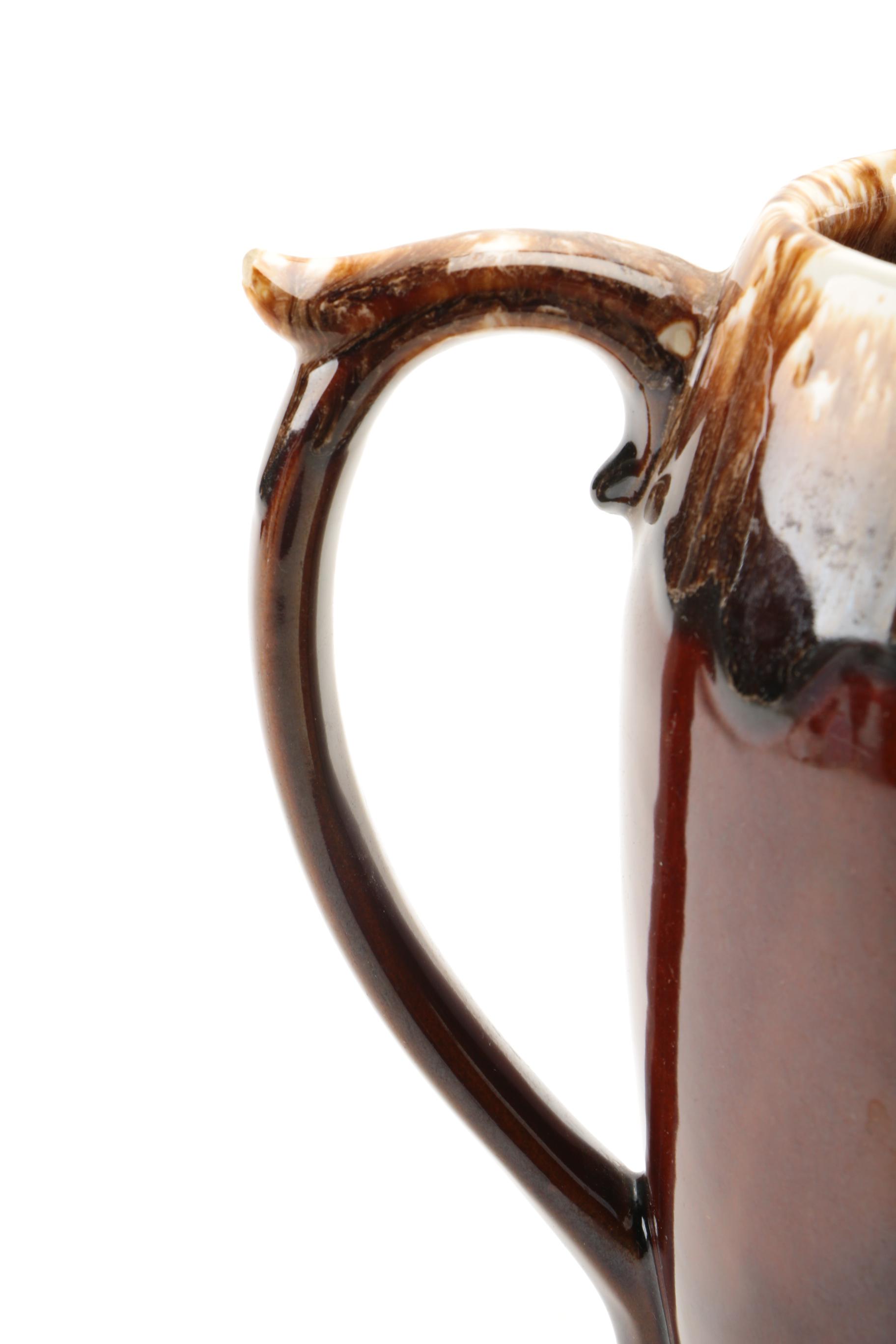 VIntage McCoy and Ransbottom Glazed Pitchers