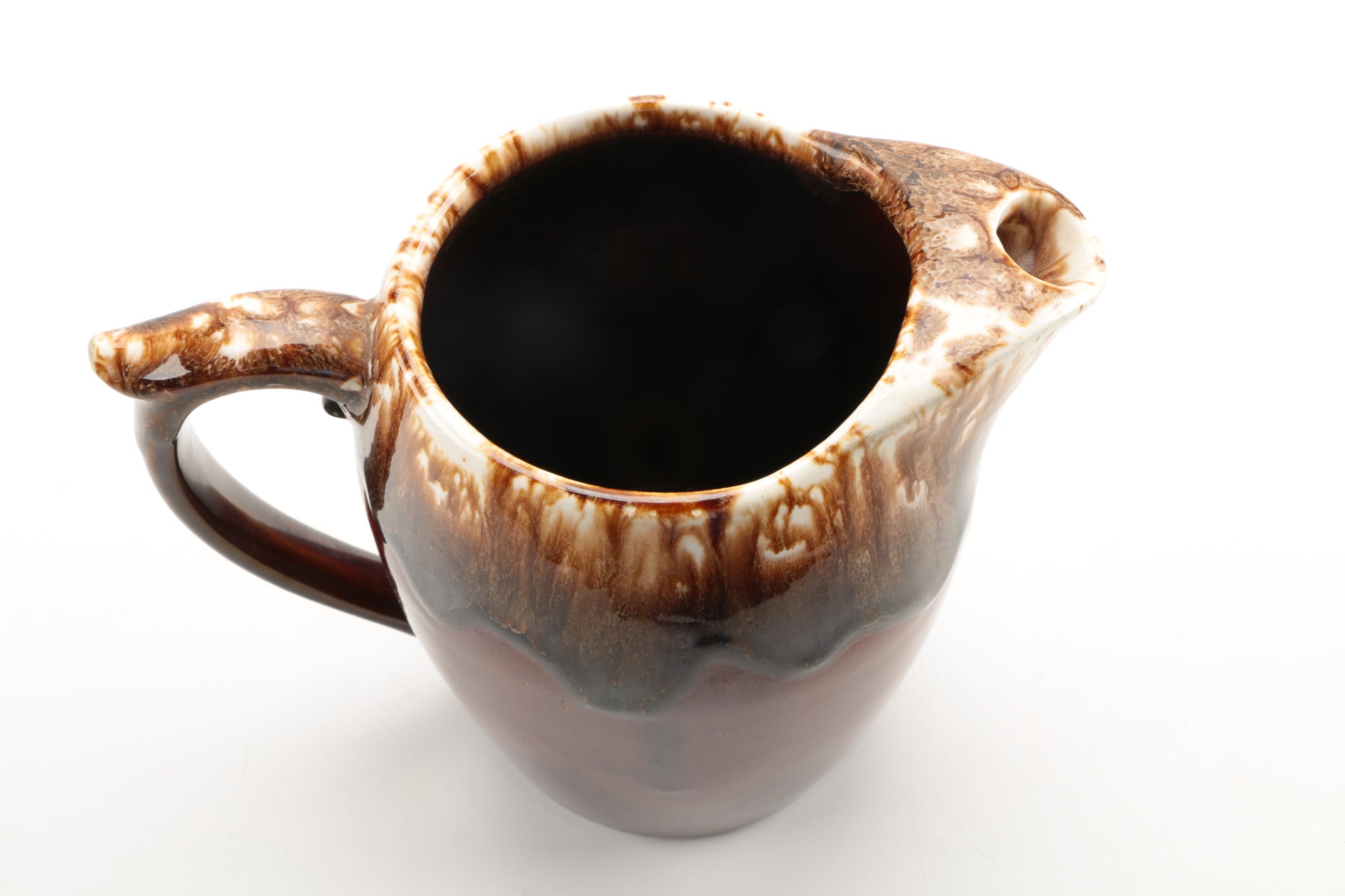 VIntage McCoy and Ransbottom Glazed Pitchers