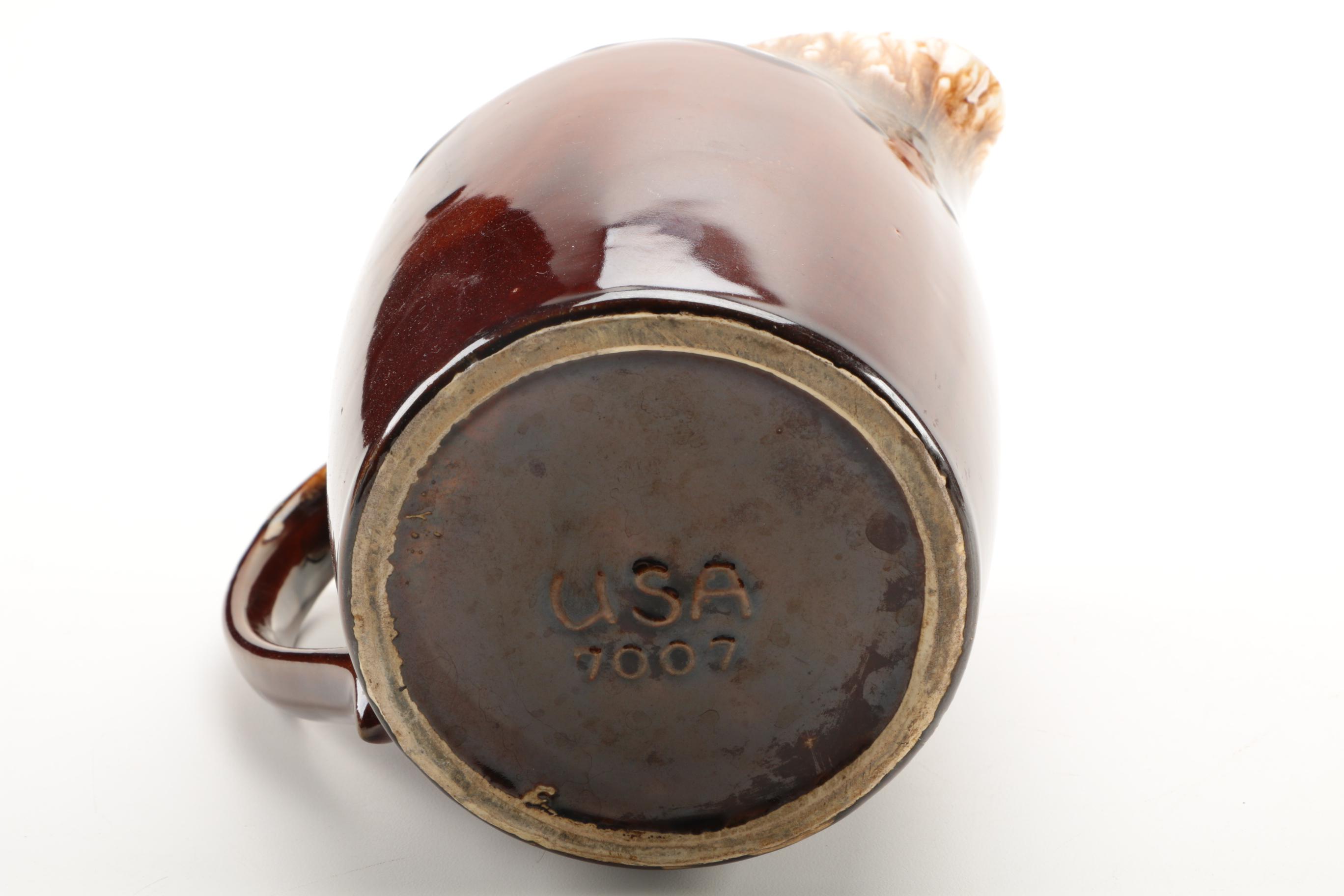 VIntage McCoy and Ransbottom Glazed Pitchers