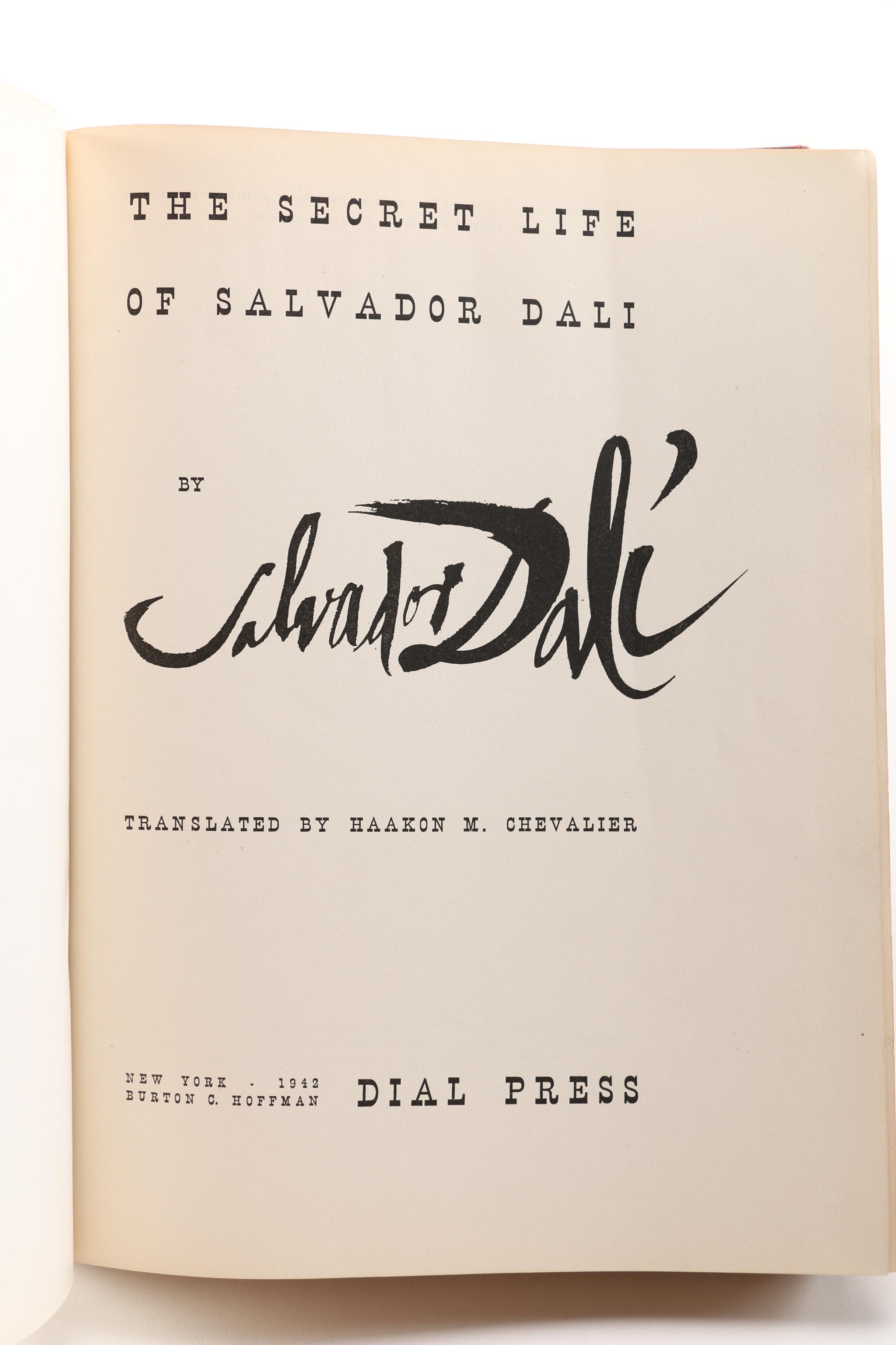 1942 First Edition "The Secret life of Salvador Dali" by Salvadore Dali