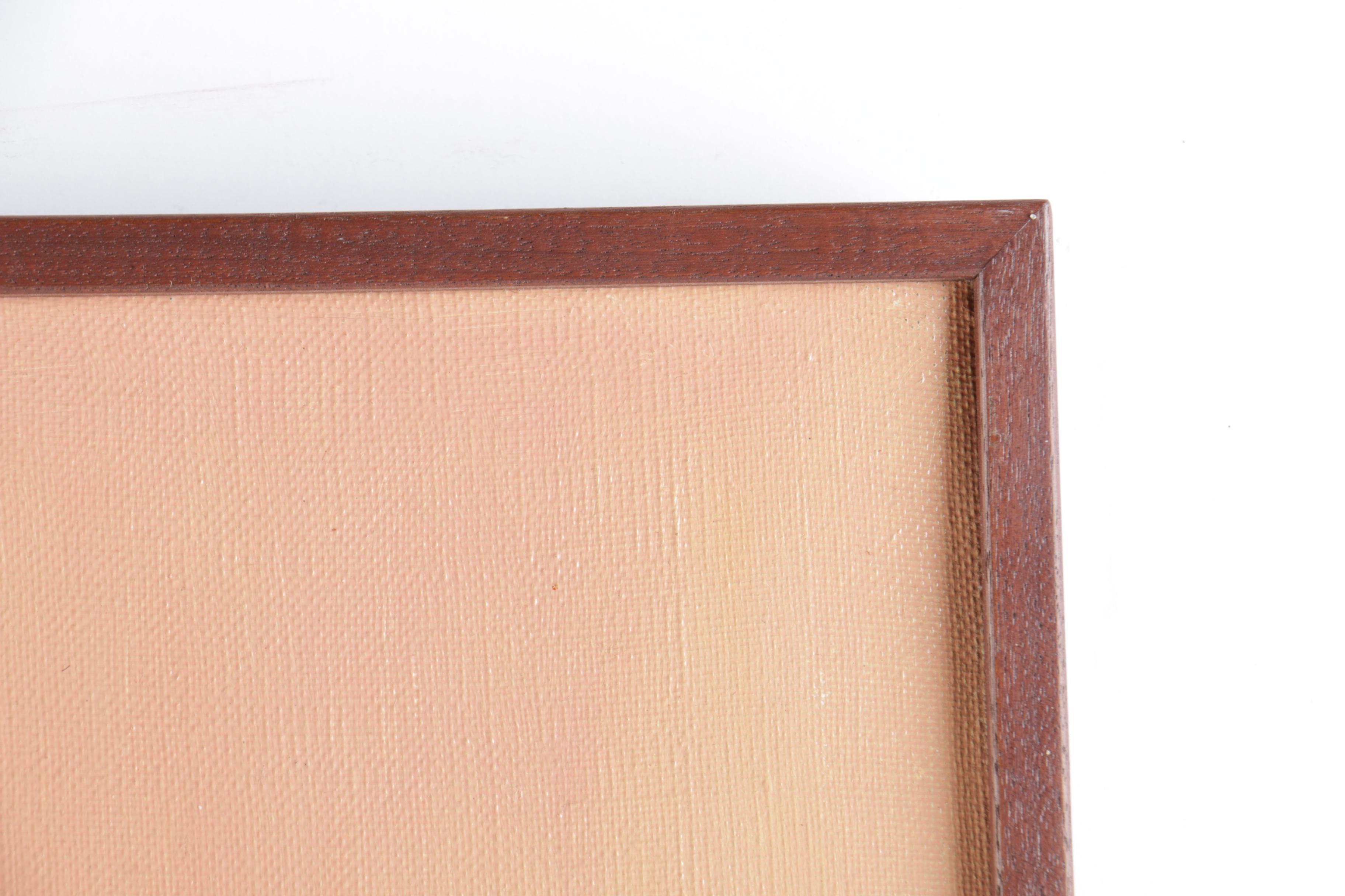 Manrai 1966 Oil Painting on Canvas of Female Nude on the Beach