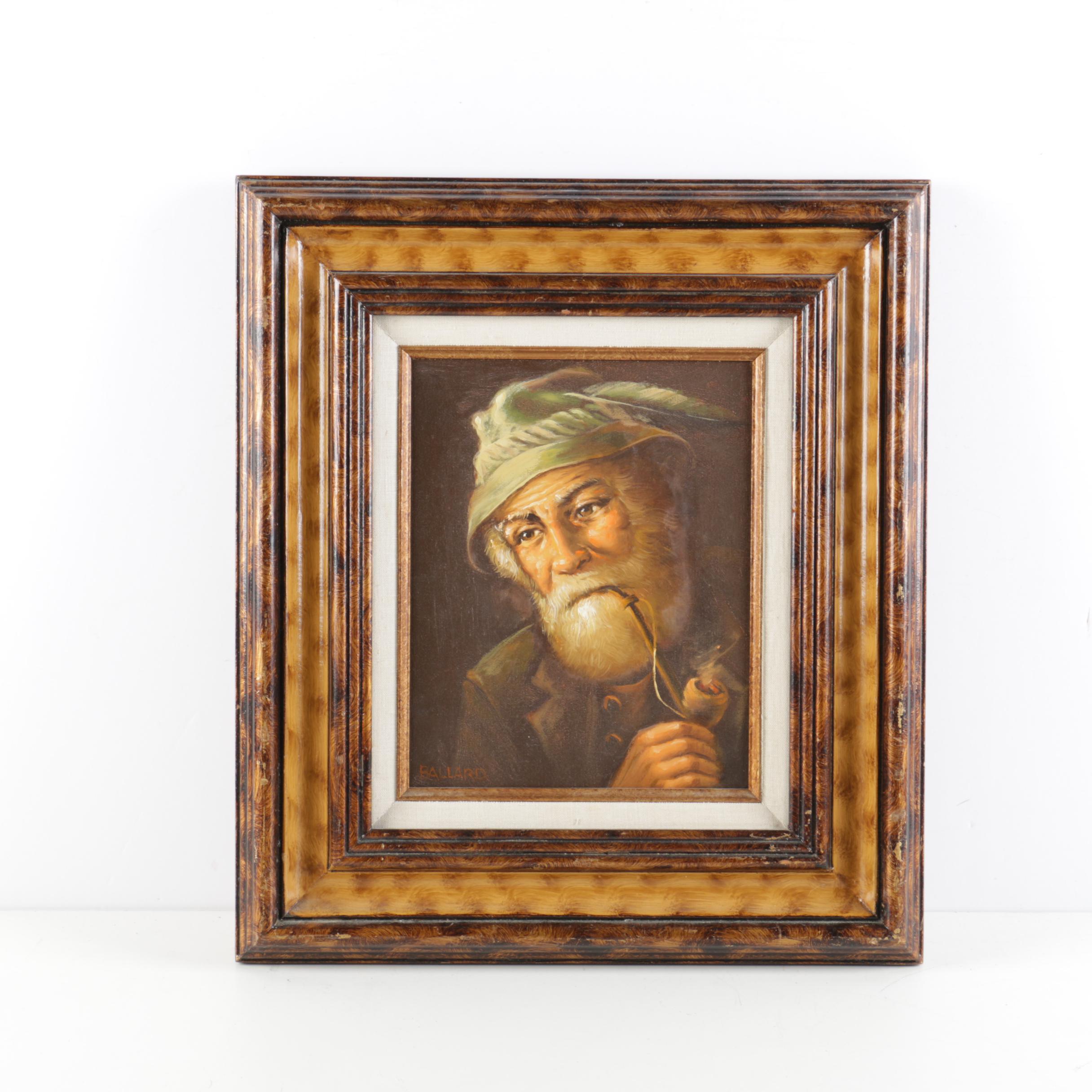 Ballard Oil on Canvas Portrait "Strong Simpson"