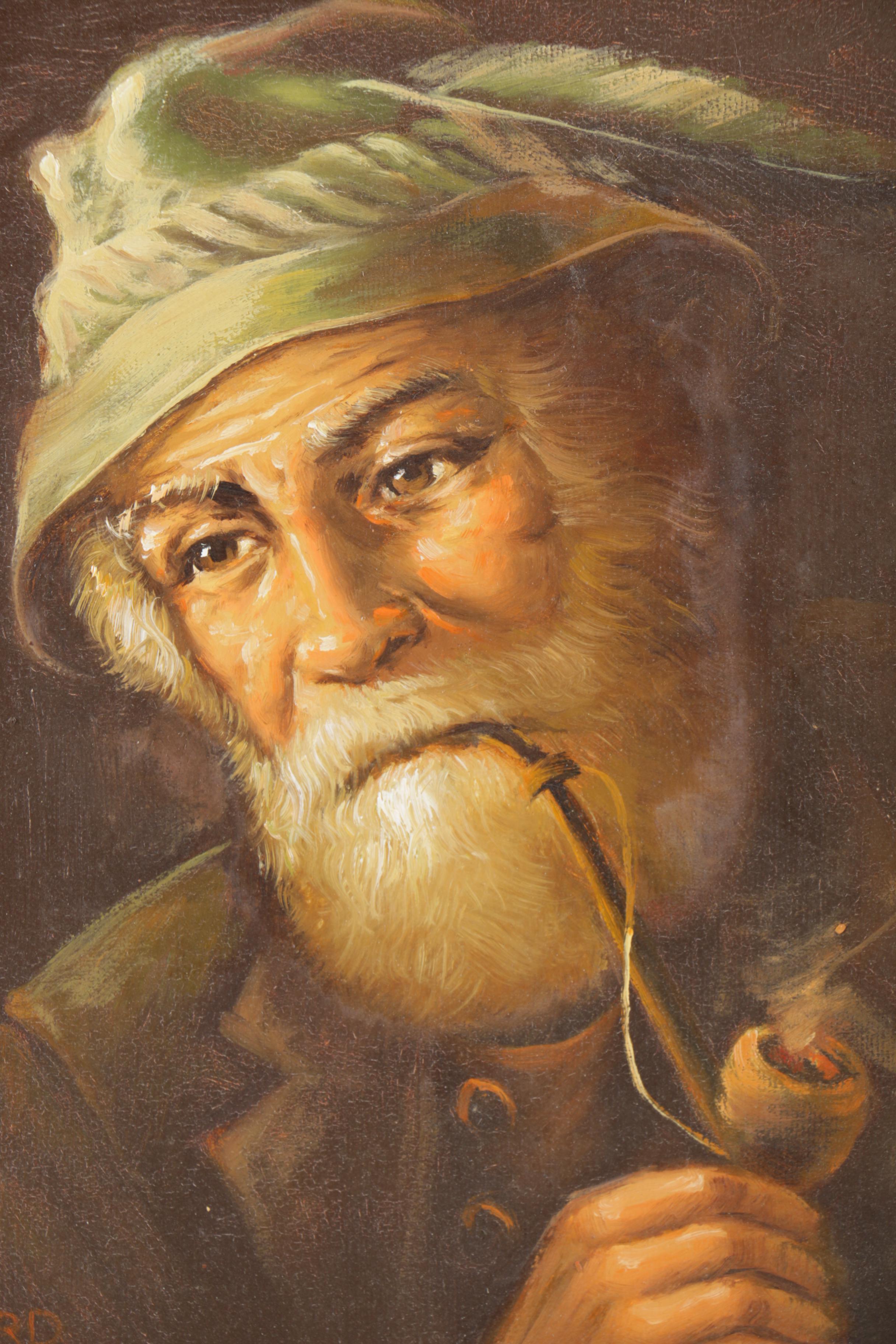 Ballard Oil on Canvas Portrait "Strong Simpson"