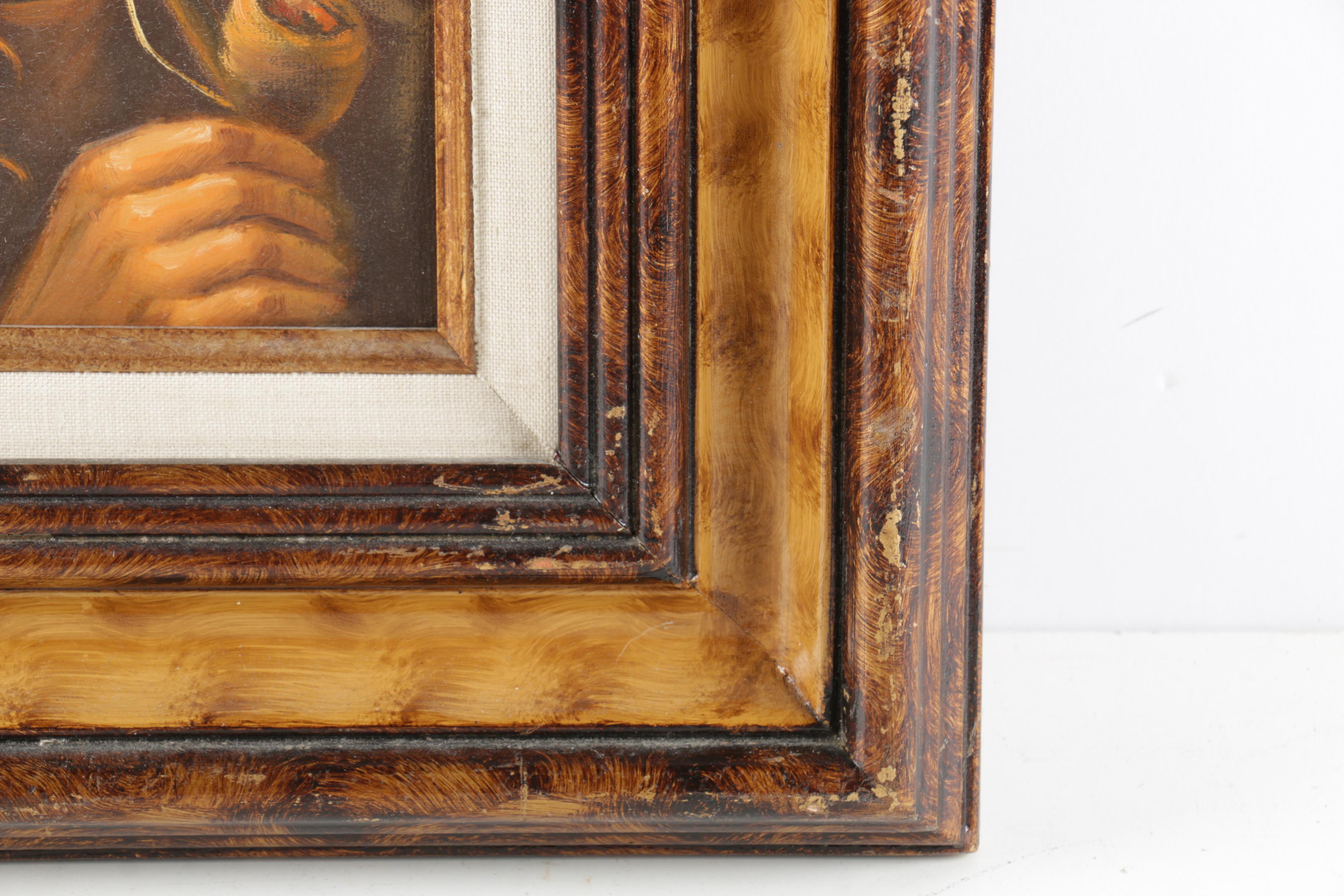 Ballard Oil on Canvas Portrait "Strong Simpson"